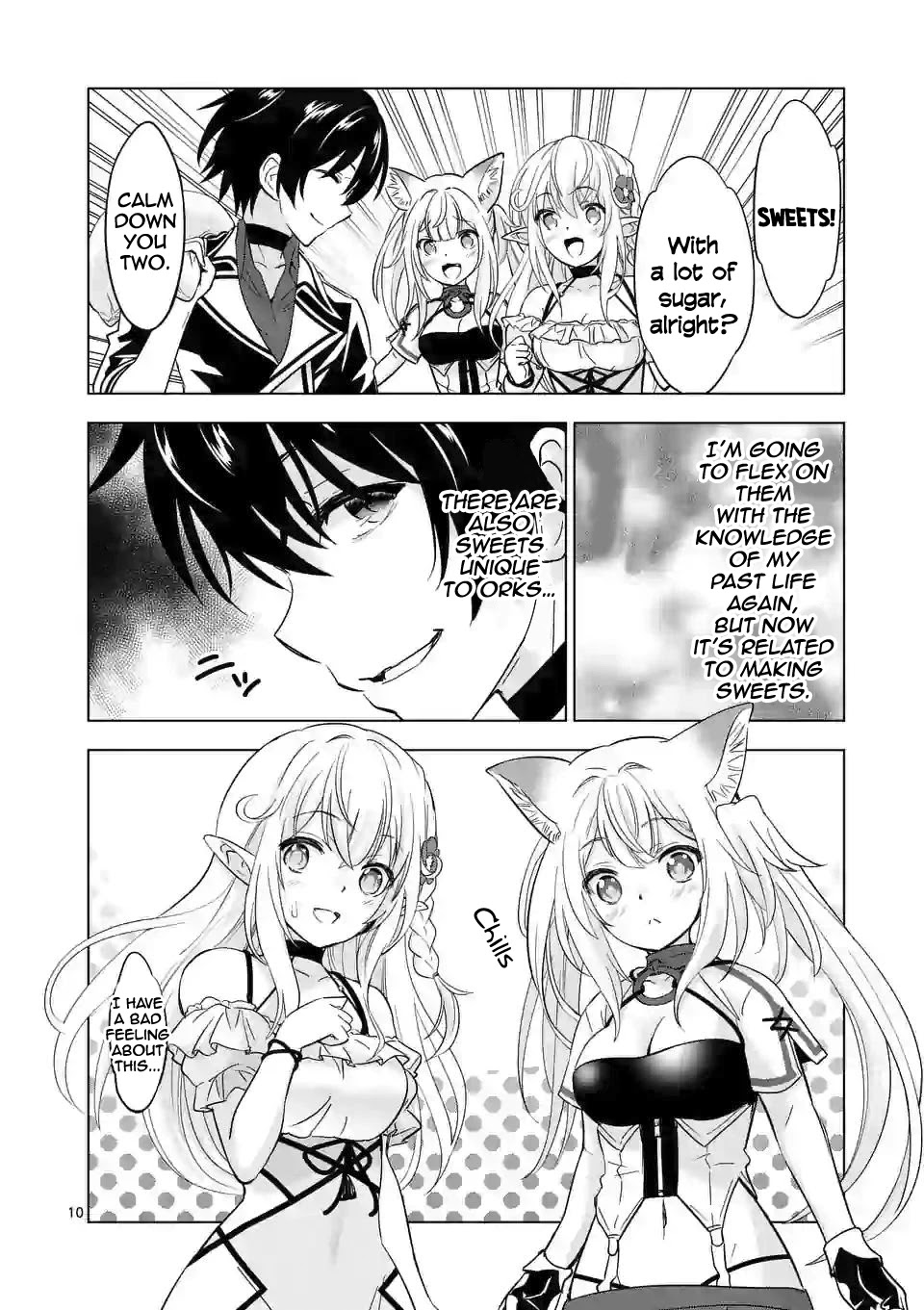 Shijou Saikyou Orc-san no Tanoshii Tanetsuke Harem Zukuri Chapter 44 page 10 - Chapter 44: Sugar is very addictive. In other words, It's money