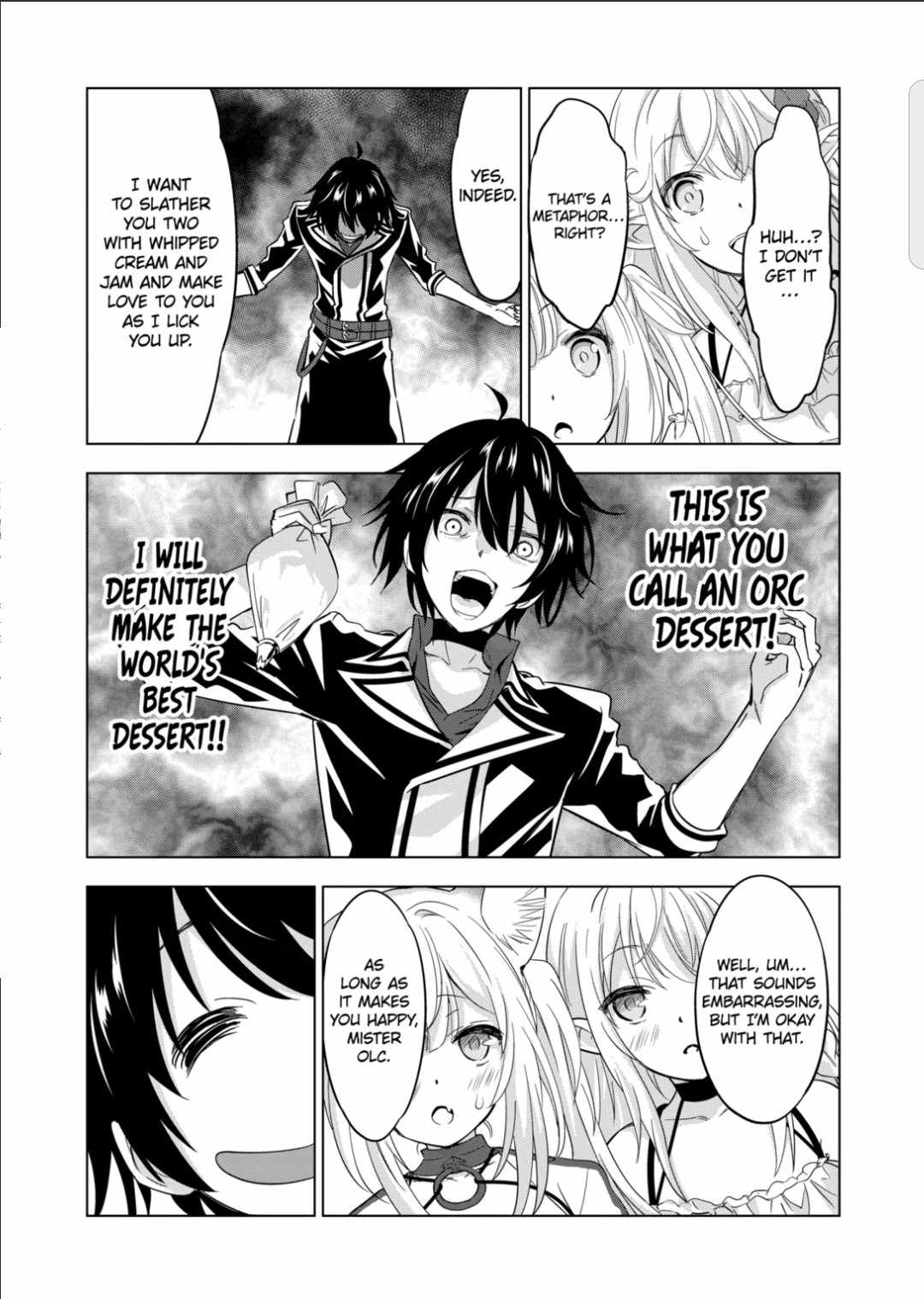 Shijou Saikyou Orc-san no Tanoshii Tanetsuke Harem Zukuri Chapter 45 page 9 - Chapter 45: The way to a girl's heart is sweets!