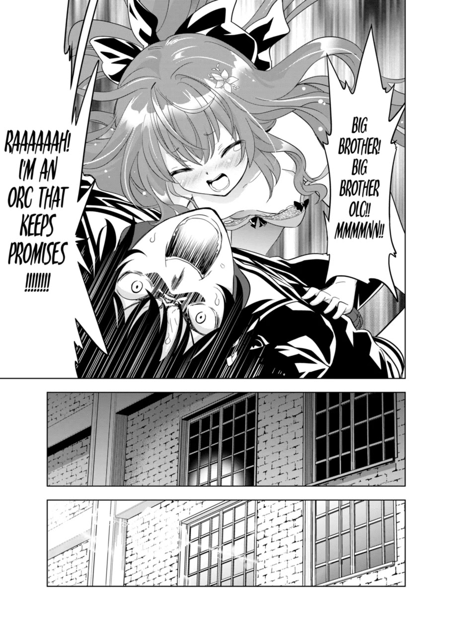 Shijou Saikyou Orc-san no Tanoshii Tanetsuke Harem Zukuri Chapter 49 page 19 - Chapter 49: If you are a guy who doesn't touch your little sister when she sneaks into your bed for sex, you probably have erectile dysfunction