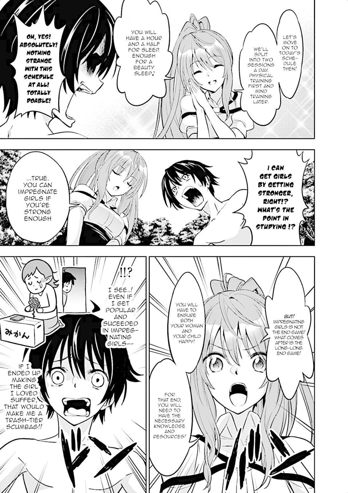 Shijou Saikyou Orc-san no Tanoshii Tanetsuke Harem Zukuri Chapter 5 page 4 - Chapter 5: Training ends and then