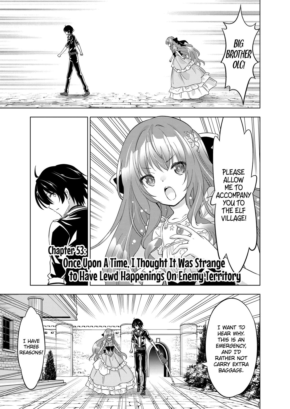 Shijou Saikyou Orc-san no Tanoshii Tanetsuke Harem Zukuri Chapter 53 page 1 - Chapter 53