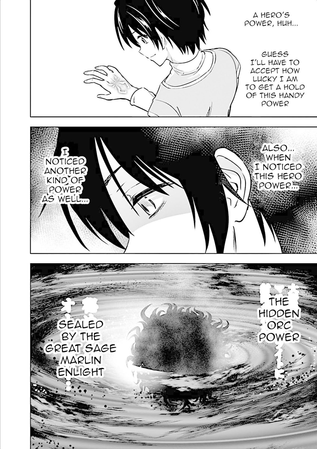 Shijou Saikyou Orc-san no Tanoshii Tanetsuke Harem Zukuri Chapter 7 page 14 - Chapter 7: Hero's power