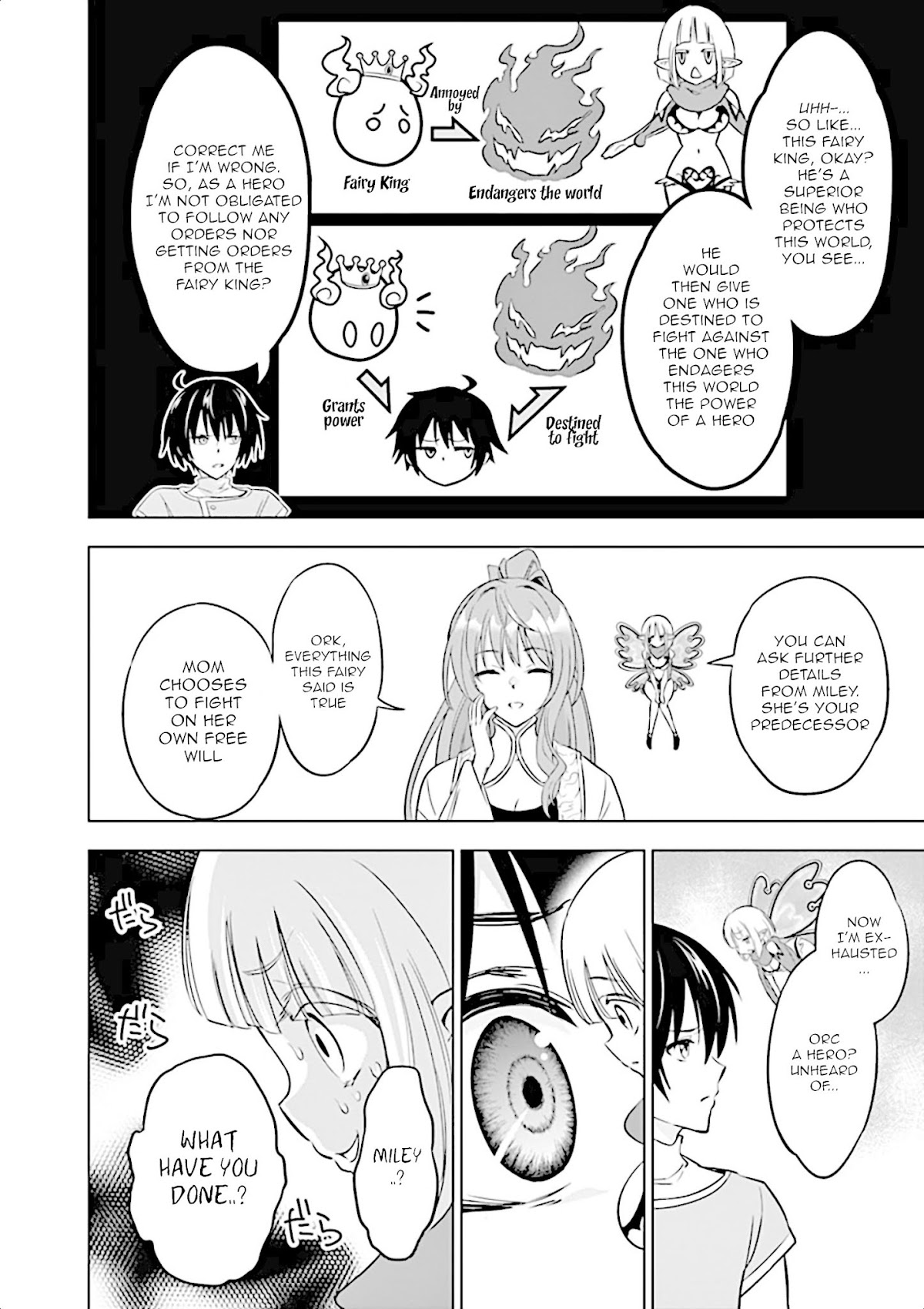 Shijou Saikyou Orc-san no Tanoshii Tanetsuke Harem Zukuri Chapter 7 page 7 - Chapter 7: Hero's power