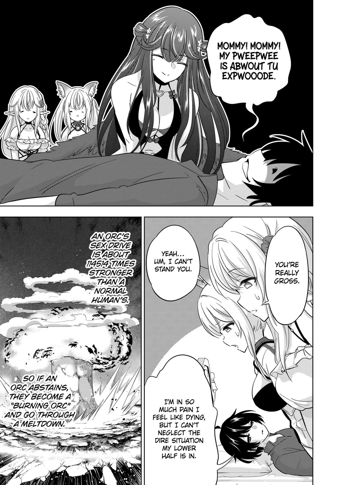 Shijou Saikyou Orc-san no Tanoshii Tanetsuke Harem Zukuri Chapter 79 page 5 - Chapter 79