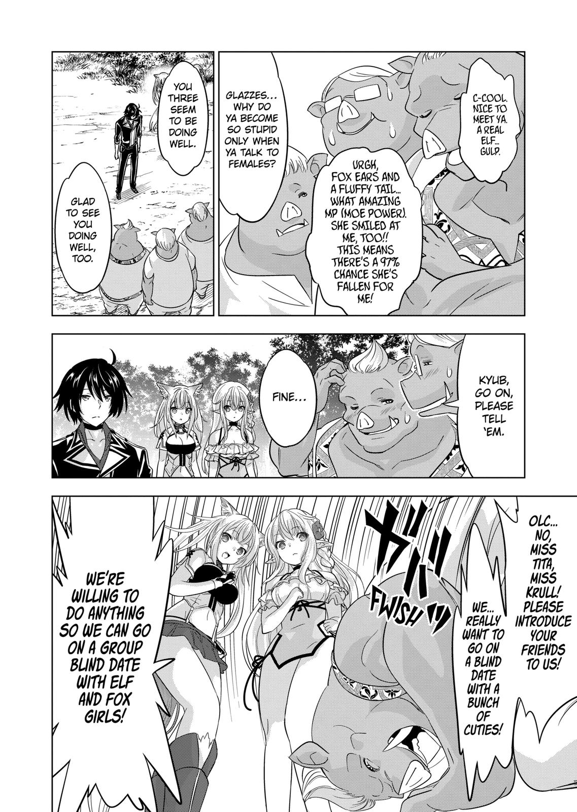 Shijou Saikyou Orc-san no Tanoshii Tanetsuke Harem Zukuri Chapter 91 page 12 - Chapter 91
