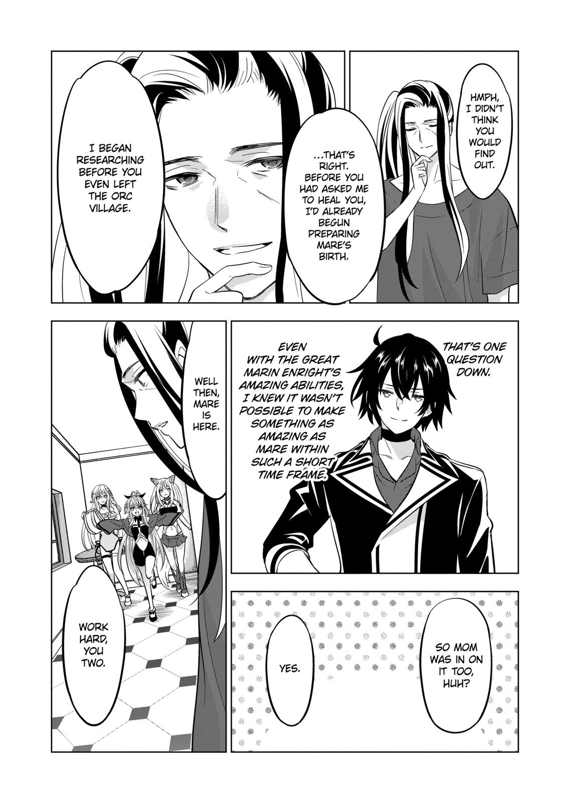 Shijou Saikyou Orc-san no Tanoshii Tanetsuke Harem Zukuri Chapter 97 page 14 - Chapter 97