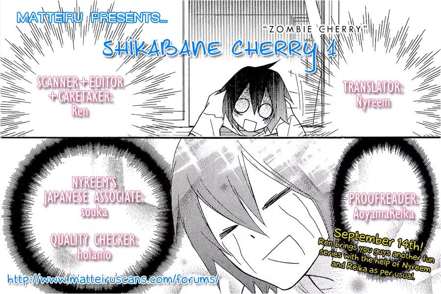 Shikabane Cherry Chapter 1 page 1 - Chapter 1