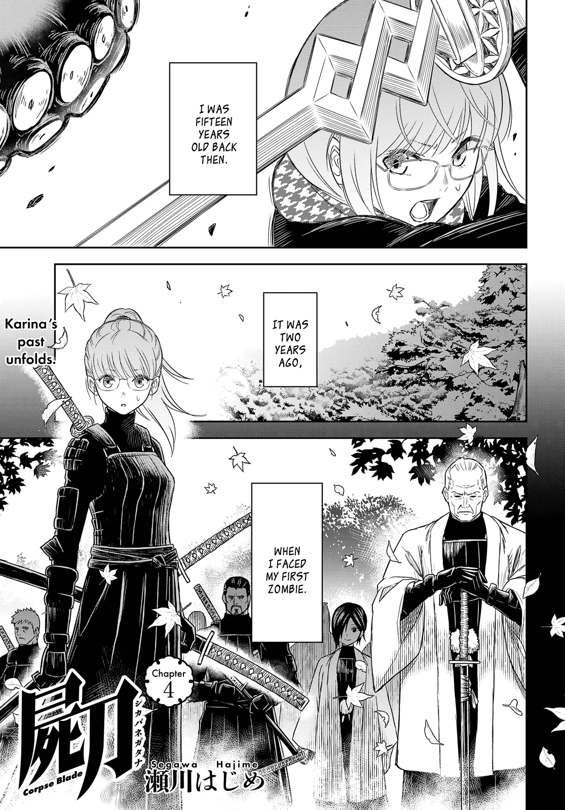 Shikabane-Gatana Chapter 4 page 1 - Chapter 4