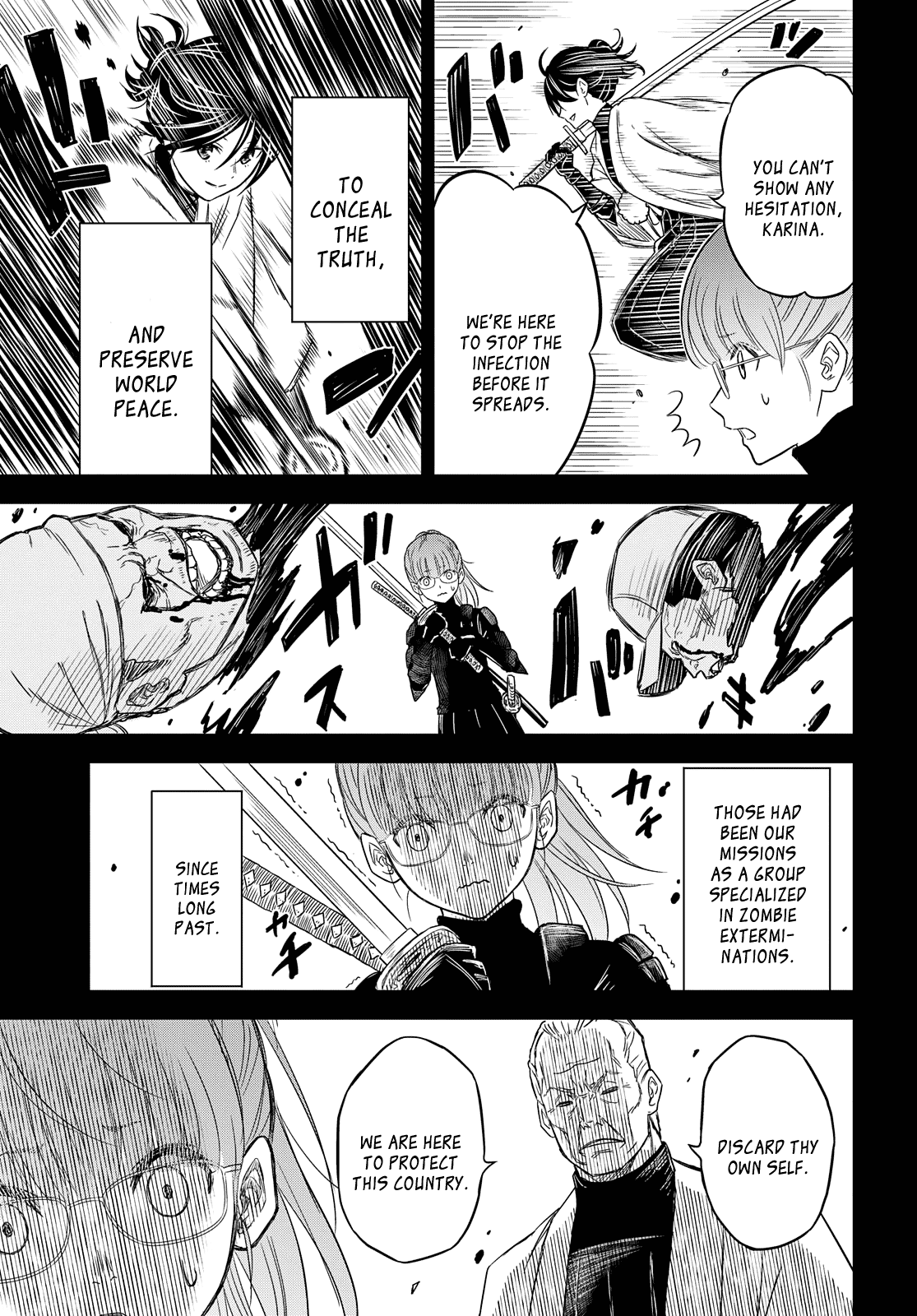 Shikabane-Gatana Chapter 4 page 3 - Chapter 4