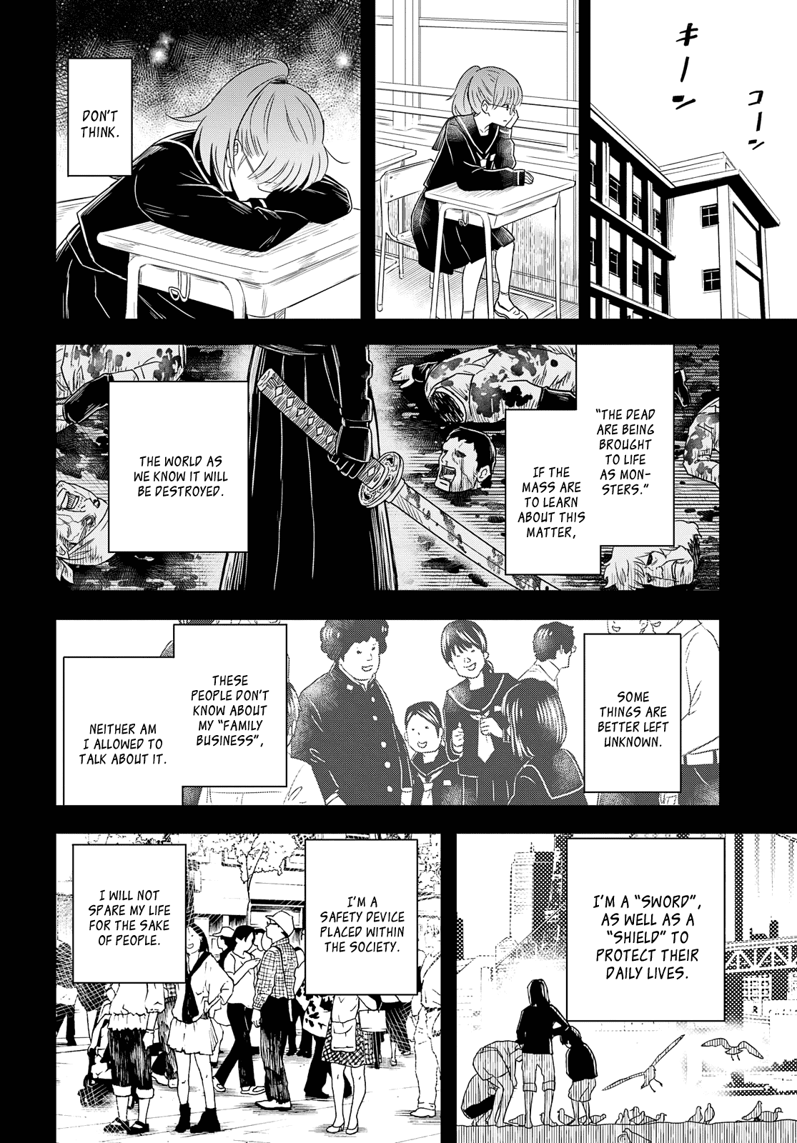 Shikabane-Gatana Chapter 4 page 4 - Chapter 4