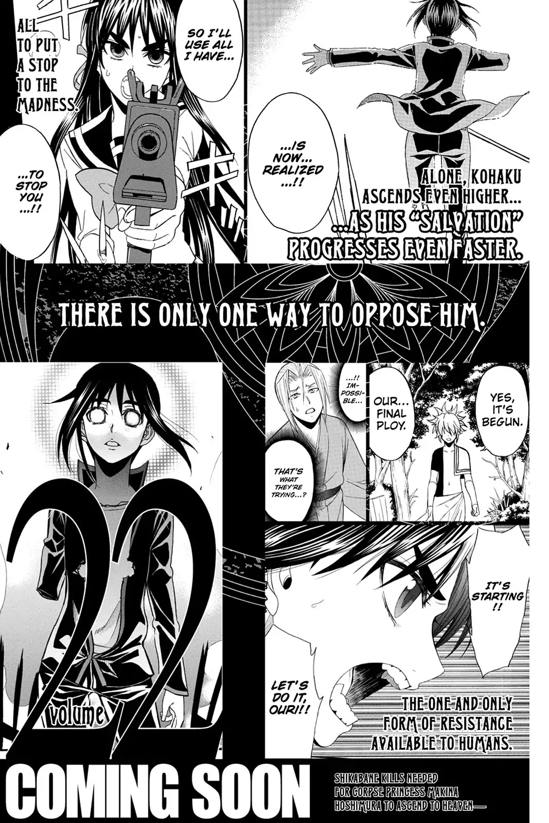 Shikabane Hime Chapter 101 page 38 - Chapter 101: Vol.21 Death 101: Salvation (Part 2)