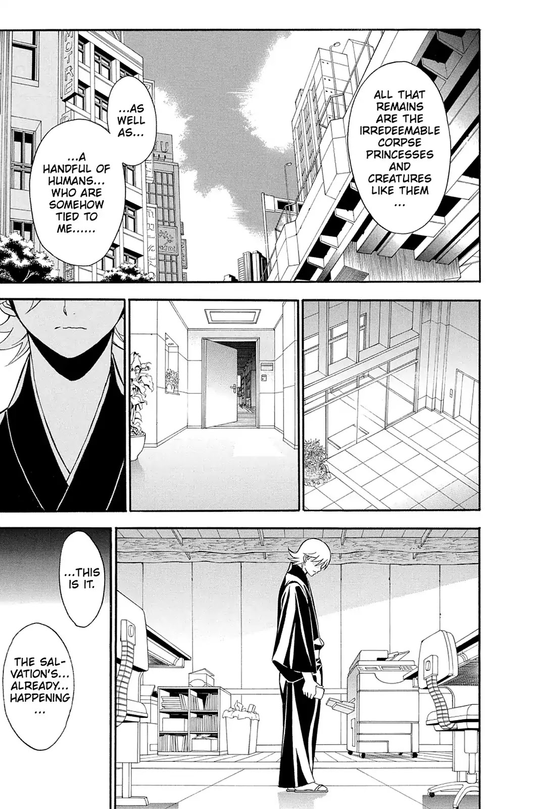 Shikabane Hime Chapter 102 page 15 - Chapter 102: Vol.22 Death 102: Salvation (Part 3)