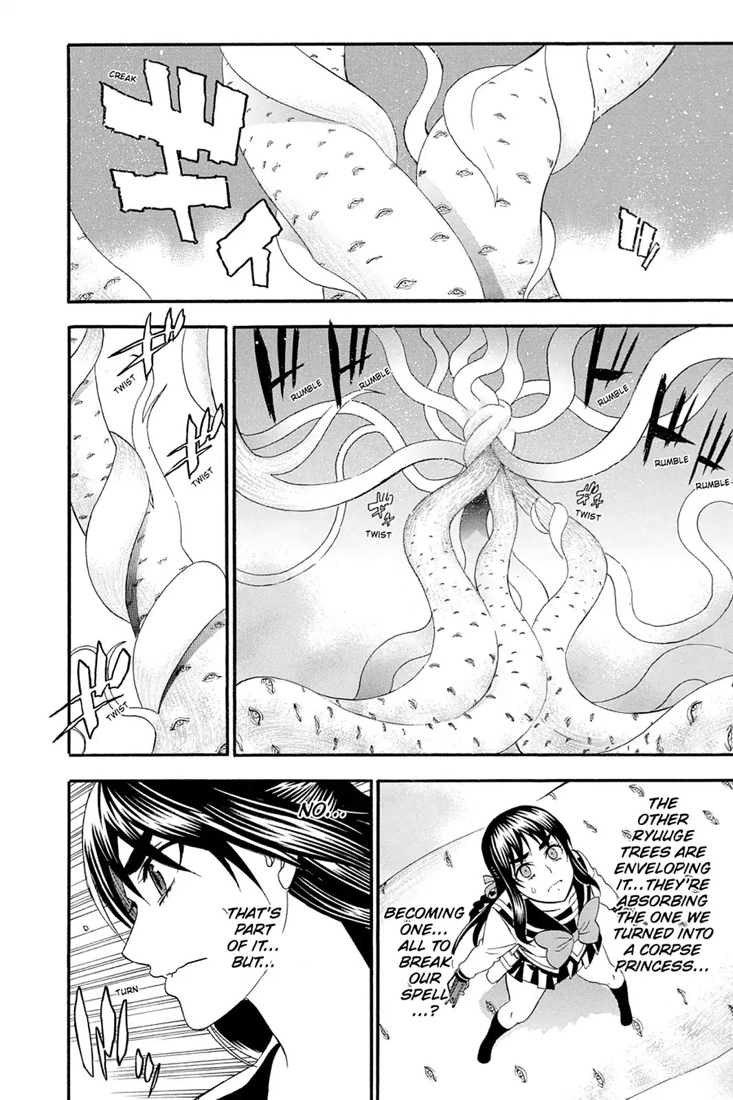 Shikabane Hime Chapter 103 page 6 - Chapter 103: Vol.22 Death 103: Salvation (Part 4)