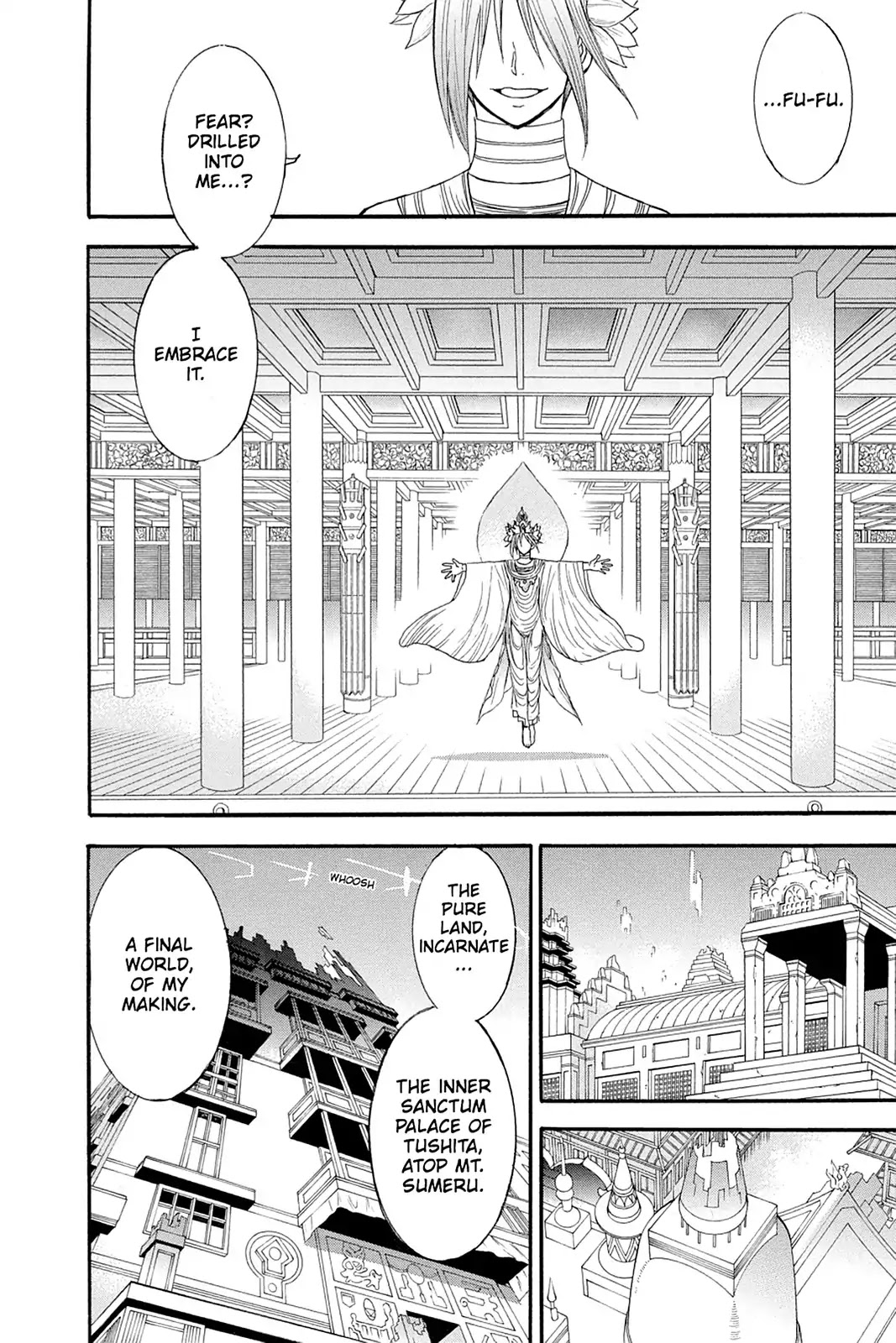 Shikabane Hime Chapter 105 page 6 - Chapter 105: Vol.22 Death 105: The Final Stage: Tushita's Inner Sanctum Atop Mt. Sumeru