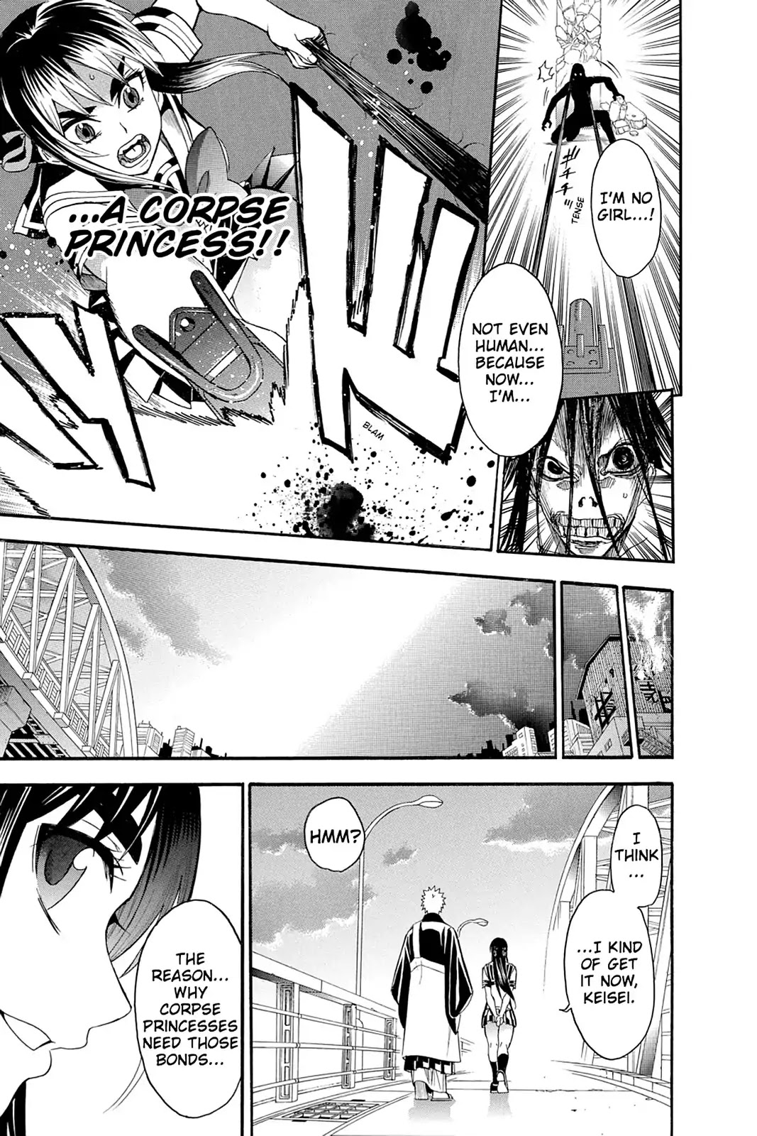 Shikabane Hime Chapter 110.5 page 21 - Vol.23 Death Minus: Life [END]