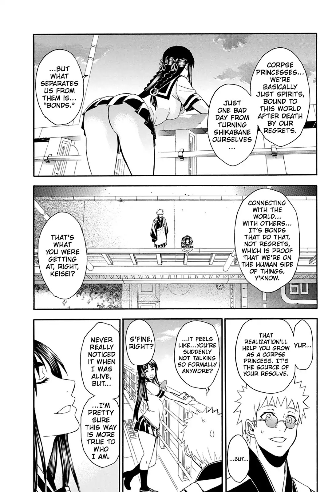 Shikabane Hime Chapter 110.5 page 22 - Vol.23 Death Minus: Life [END]