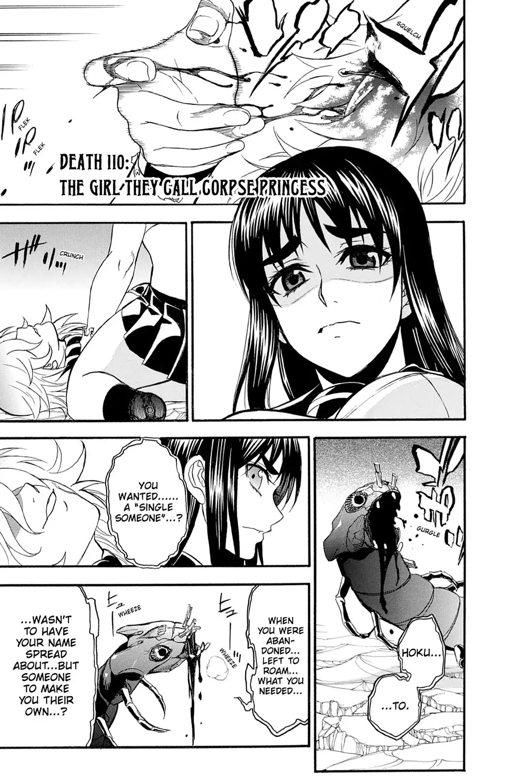 Shikabane Hime Chapter 110 page 1 - Chapter 110: Vol.23 Death 110: The Girl They Call Corpse Princess