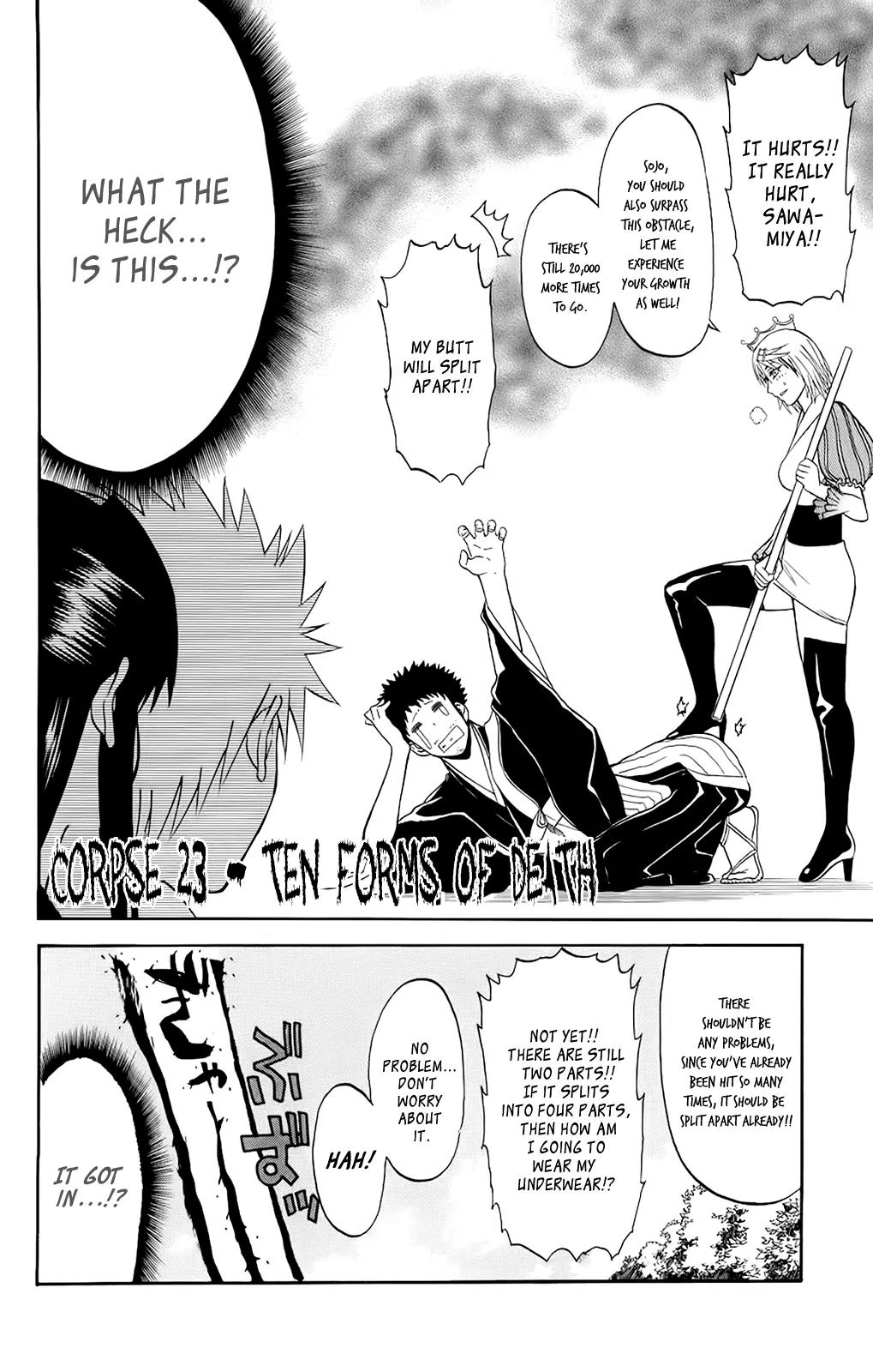 Shikabane Hime Chapter 23 page 2 - Chapter 23: Vol.5 Death 23: Ten Forms Of Death