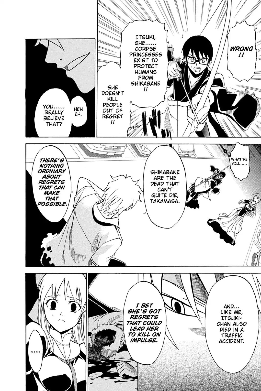 Shikabane Hime Chapter 38 page 26 - Chapter 38: Death 38