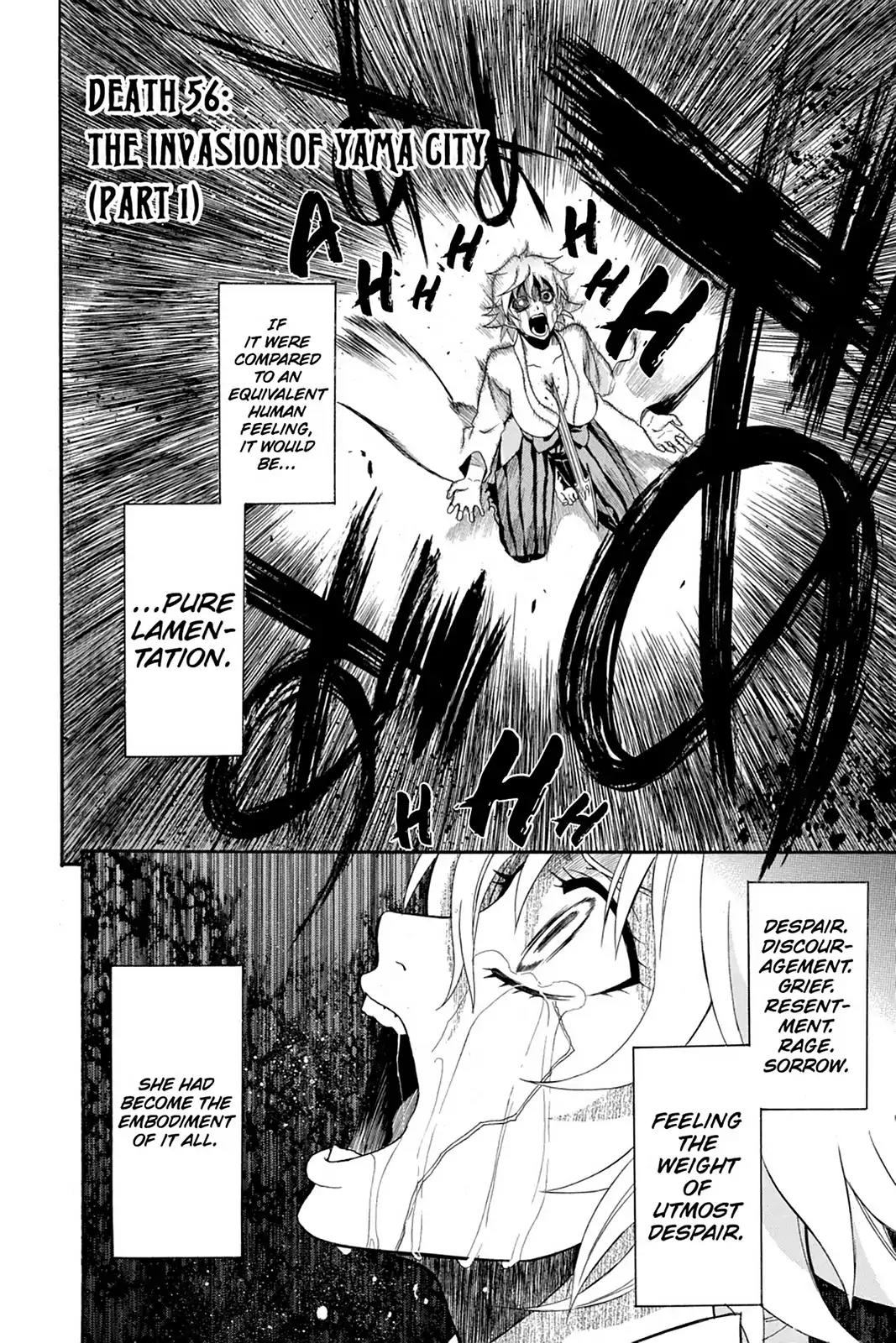 Shikabane Hime Chapter 56 page 2 - Chapter 56: Death 56