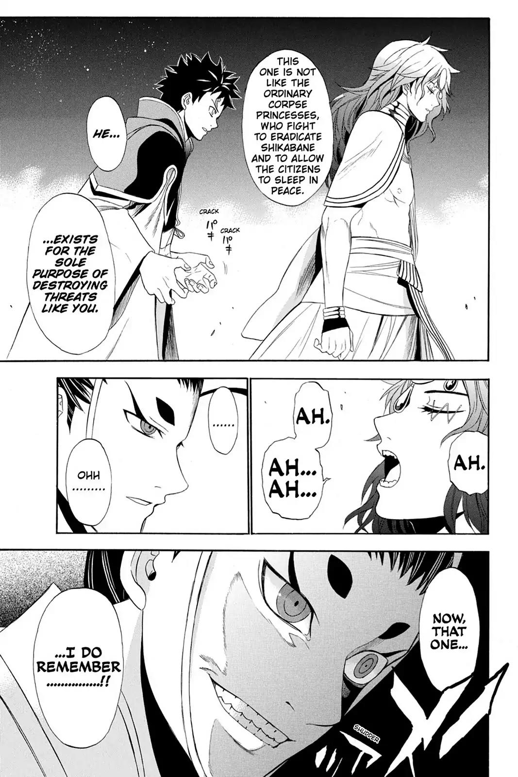 Shikabane Hime Chapter 59 page 11 - Chapter 59: Death 59