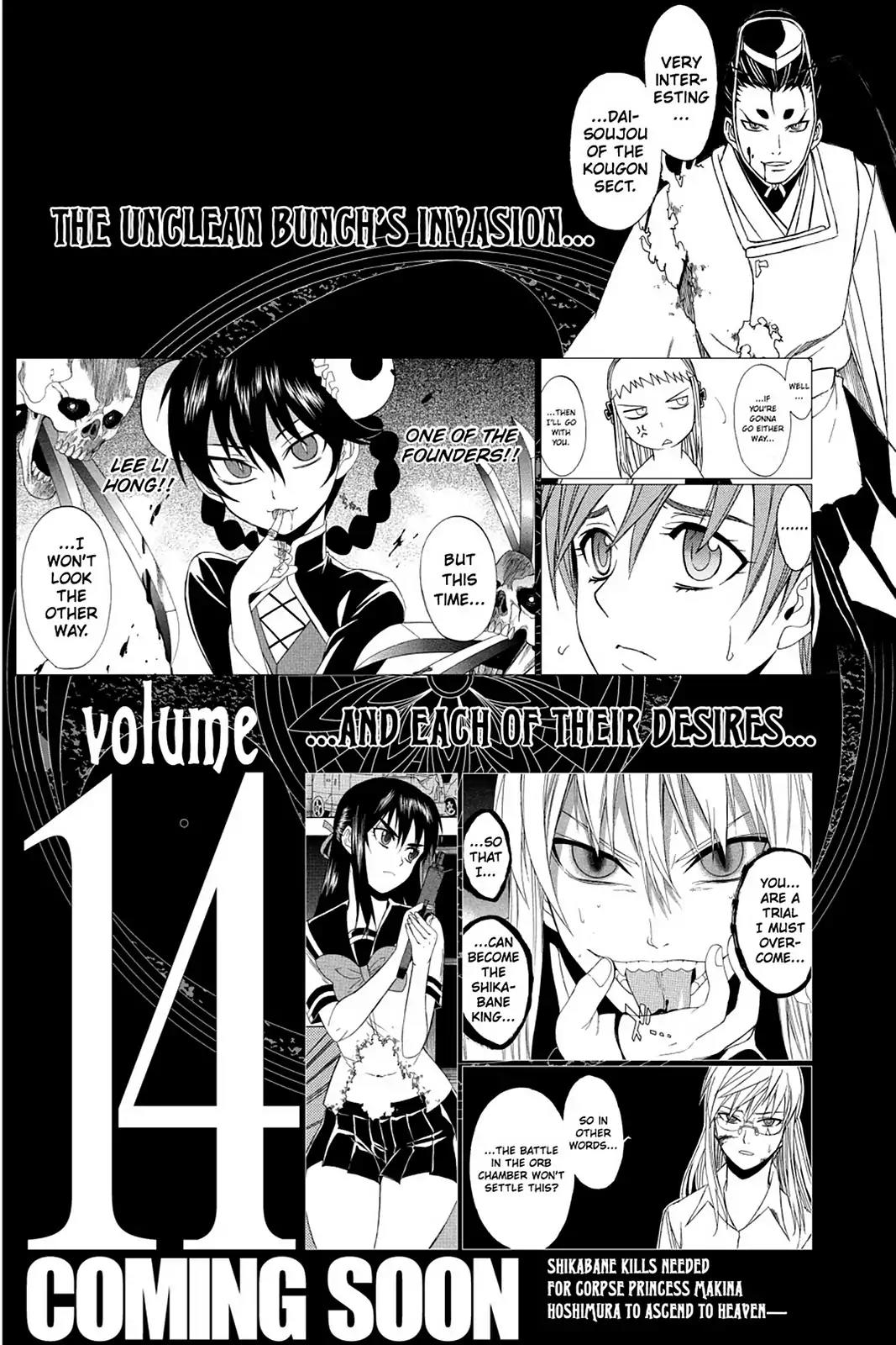 Shikabane Hime Chapter 59 page 40 - Chapter 59: Death 59