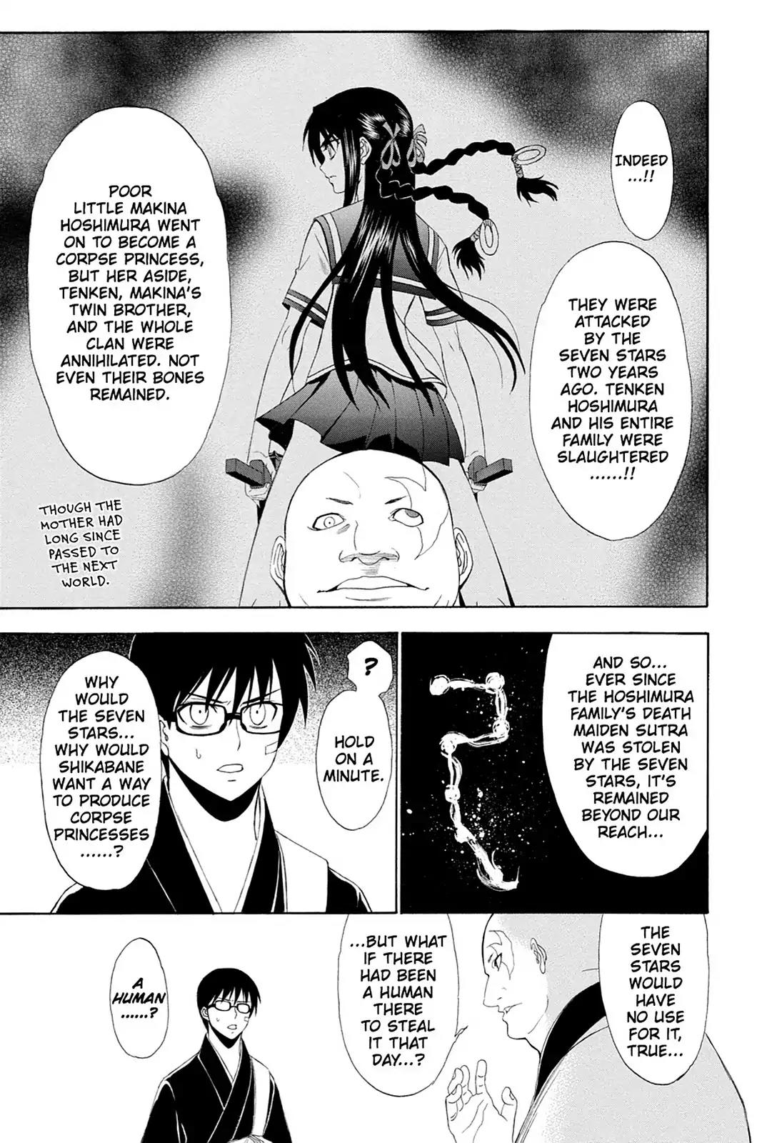 Shikabane Hime Chapter 68 page 7 - Chapter 68: Death 68