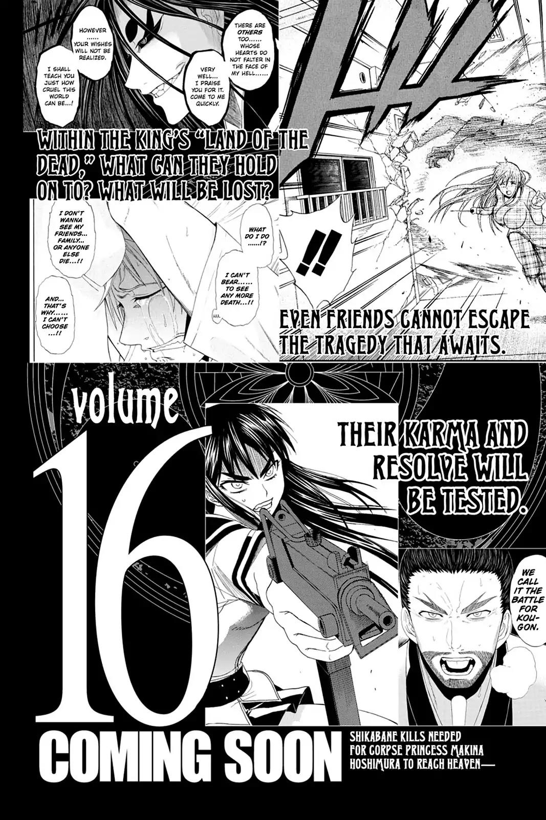 Shikabane Hime Chapter 69 page 40 - Chapter 69: Death 69