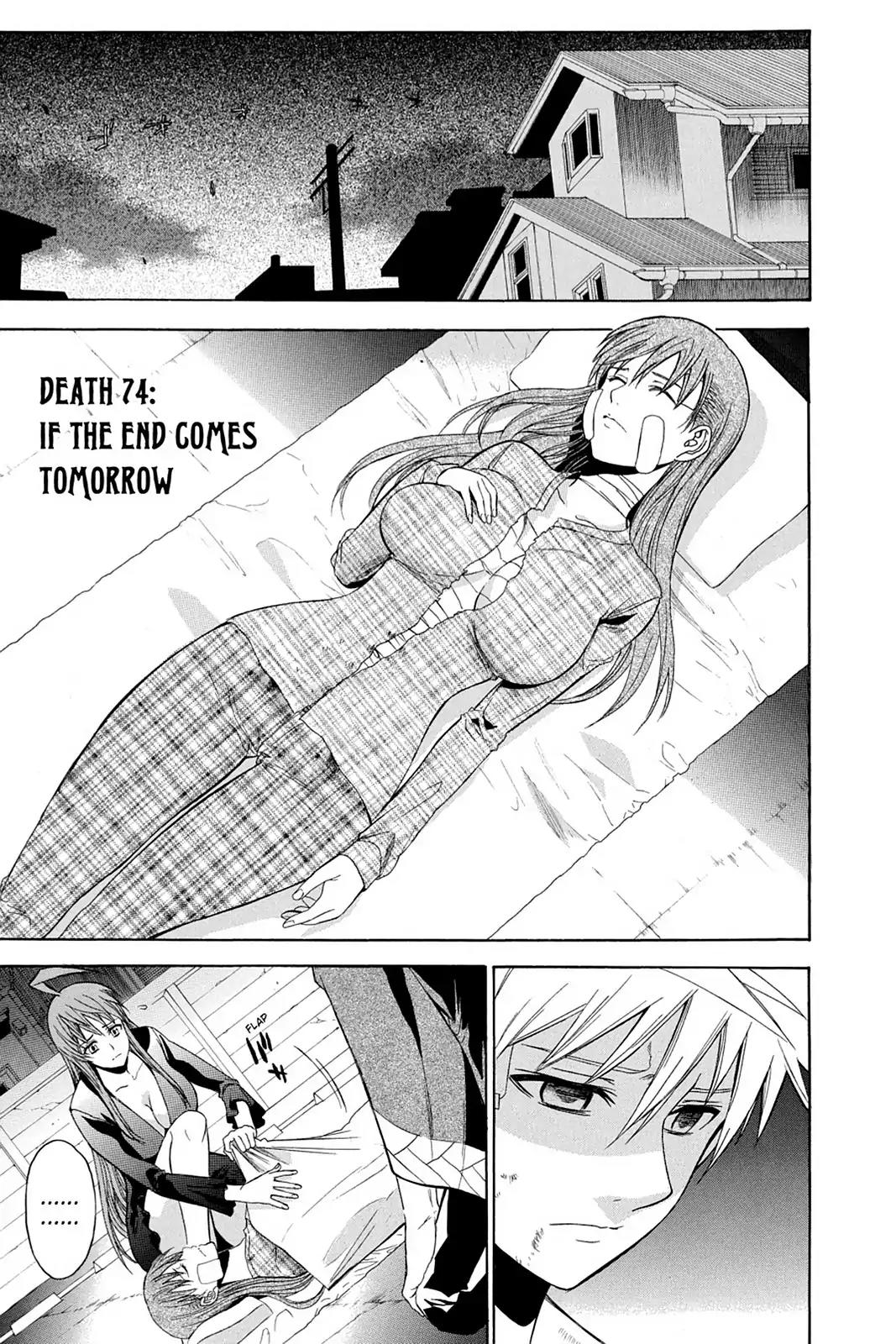 Shikabane Hime Chapter 74 page 1 - Chapter 74: Vol.16 Death 74: If The End Comes Tomorrow