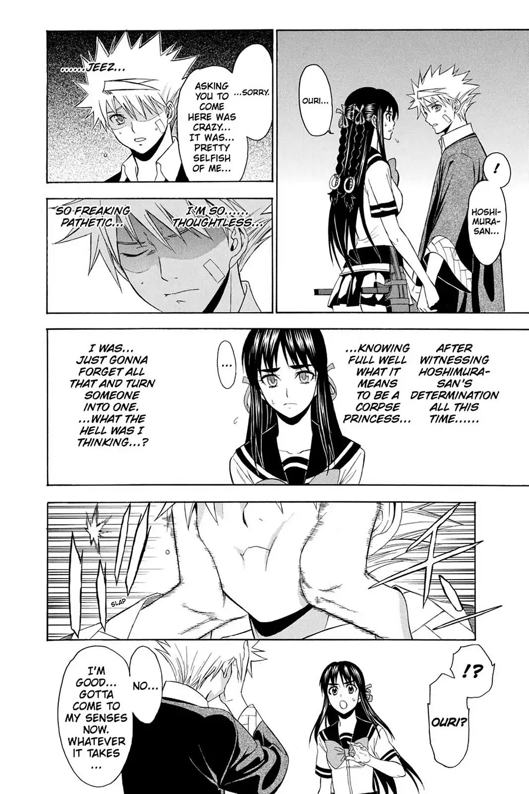 Shikabane Hime Chapter 74 page 6 - Chapter 74: Vol.16 Death 74: If The End Comes Tomorrow