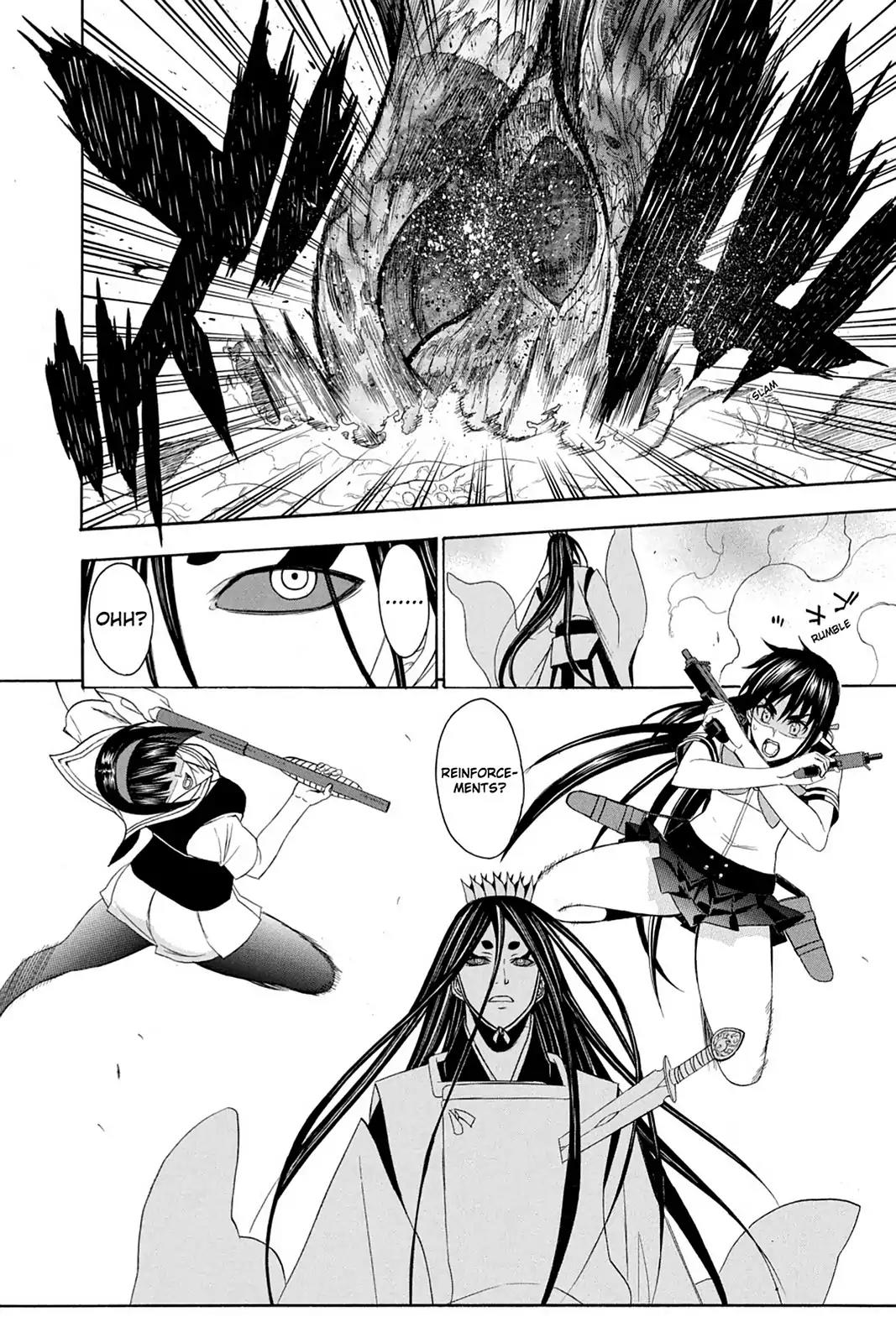 Shikabane Hime Chapter 76 page 20 - Chapter 76: Vol.17 Death 76: Battle For Kougon (Part 2) - The Abyss Of Death