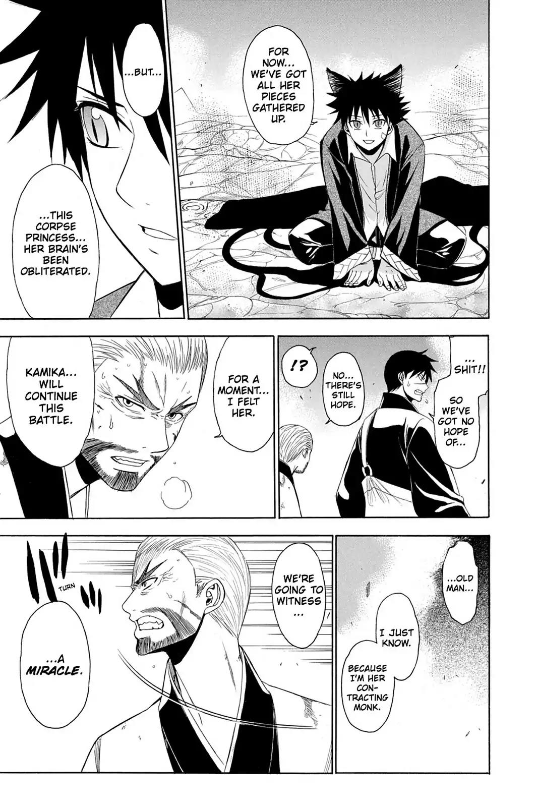 Shikabane Hime Chapter 76 page 25 - Chapter 76: Vol.17 Death 76: Battle For Kougon (Part 2) - The Abyss Of Death