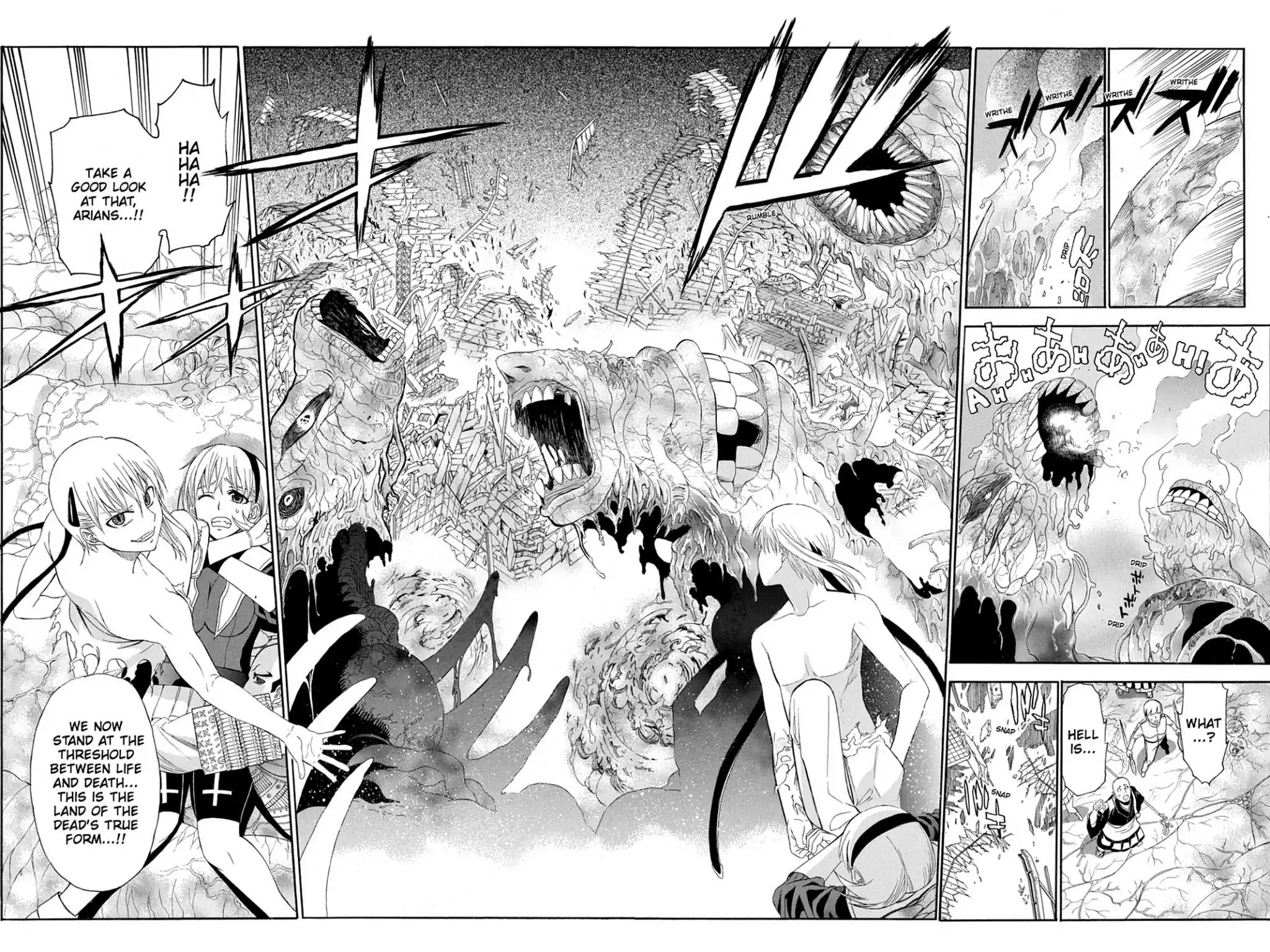Shikabane Hime Chapter 77 page 8 - Chapter 77: Vol.17 Death 77: Battle For Kougon (Part 3) - When Life And Death Collide