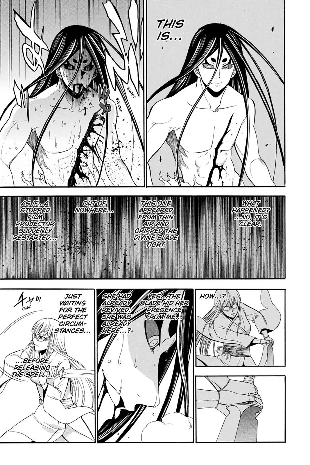 Shikabane Hime Chapter 78 page 14 - Chapter 78: Vol.17 Death 78: Battle For Kougon (Part 4) - Miracle