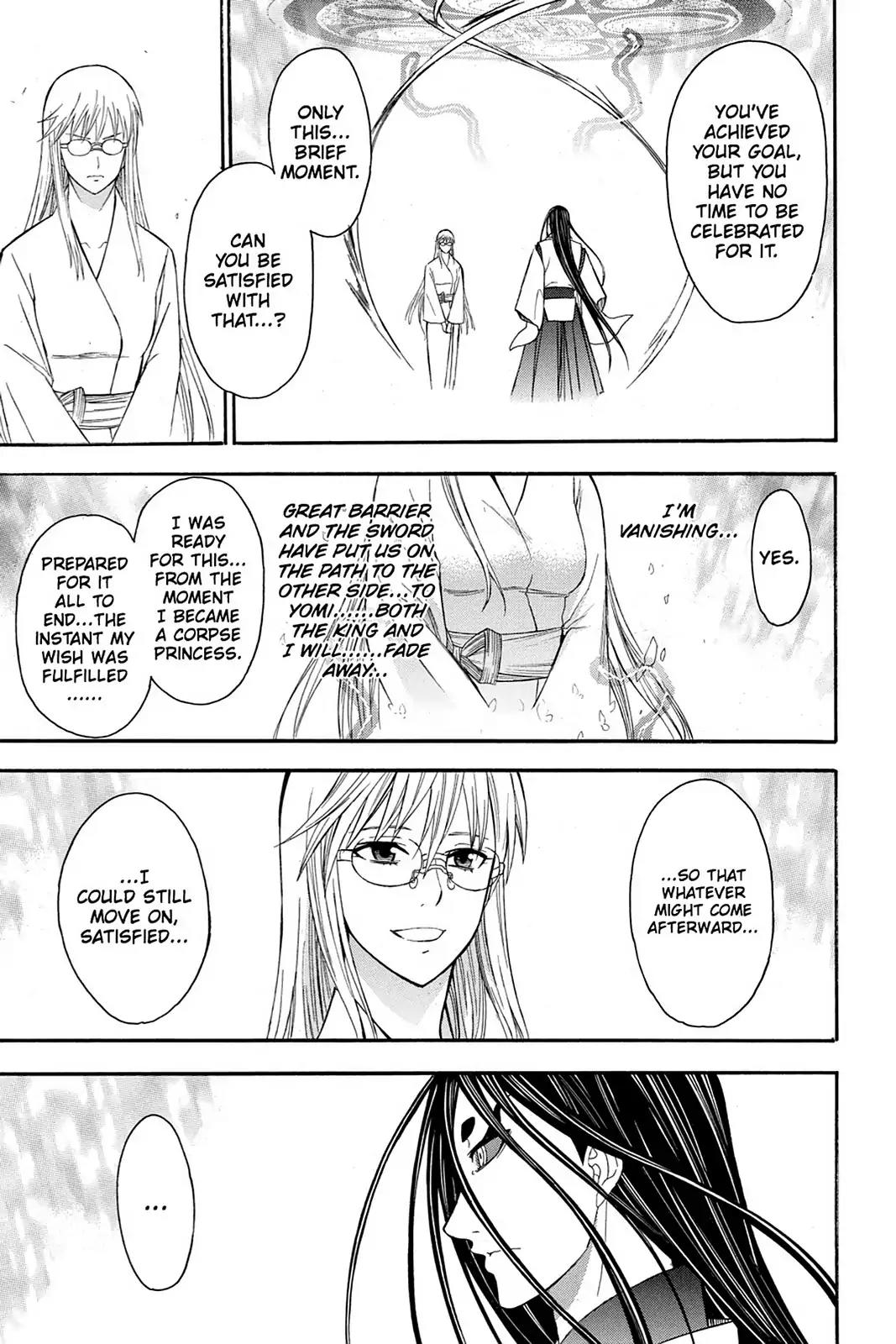 Shikabane Hime Chapter 79 page 29 - Chapter 79: Vol.17 Death 79: Battle For Kougon (Part 5) - Finale