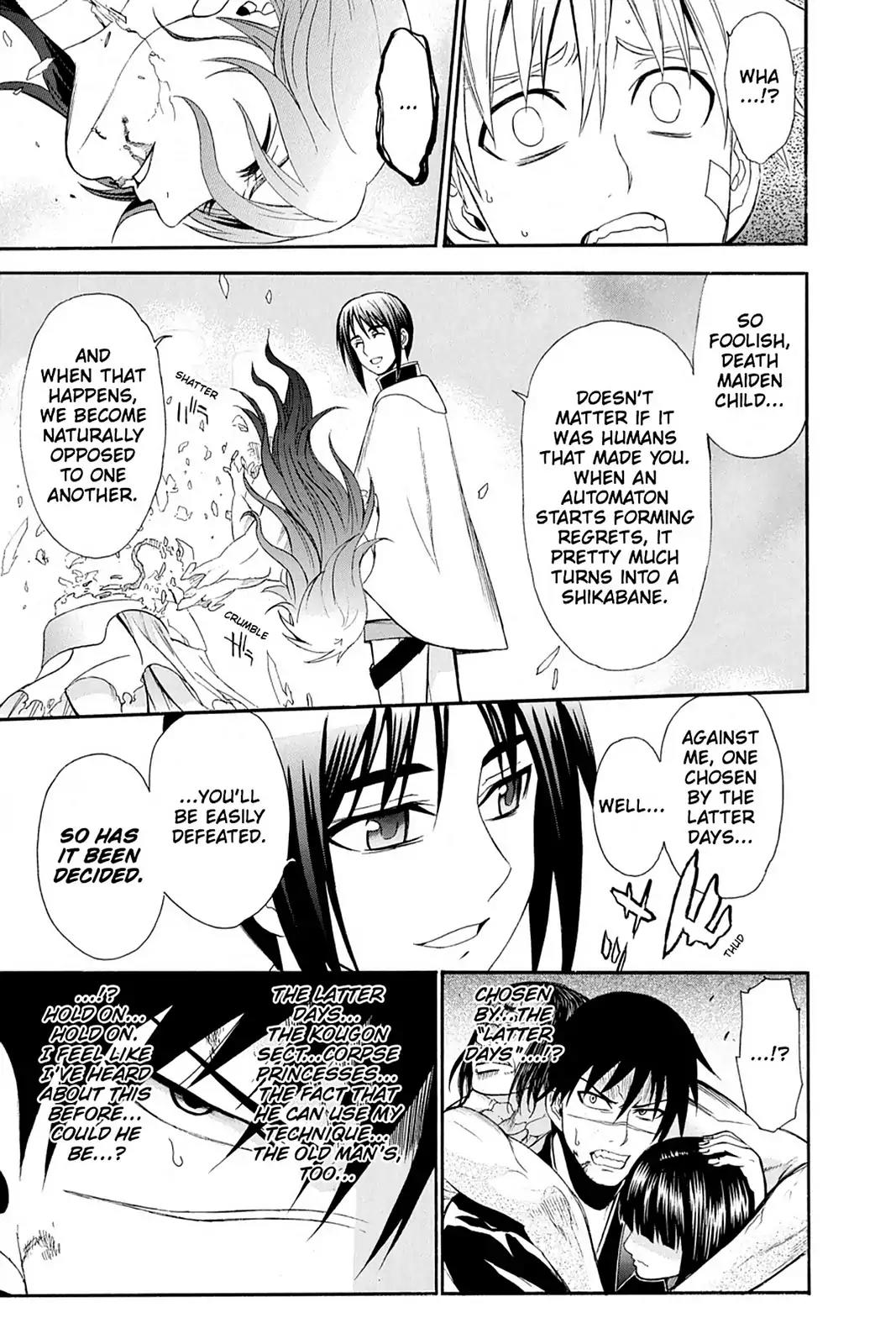 Shikabane Hime Chapter 80 page 31 - Chapter 80: Vol.18 Death 80: Kohaku Hoshimura