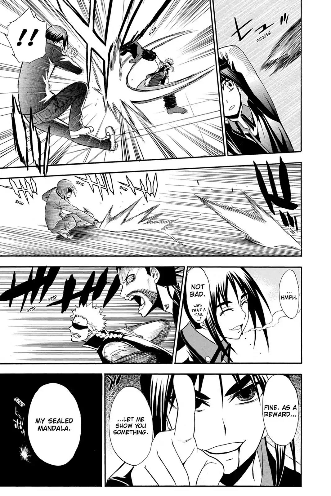 Shikabane Hime Chapter 84 page 23 - Chapter 84: Vol.18 Death 84: Seven Stars Vs. Maitreya