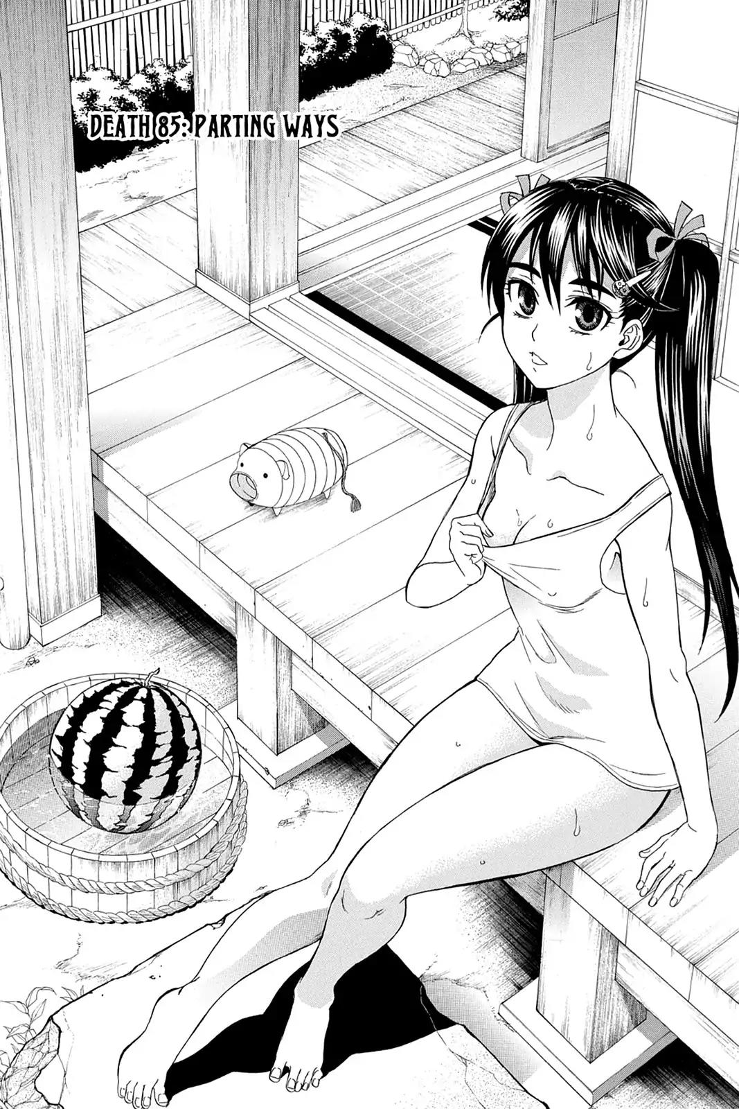 Shikabane Hime Chapter 85 page 7 - Chapter 85: Vol.19 Death 85: Parting Ways