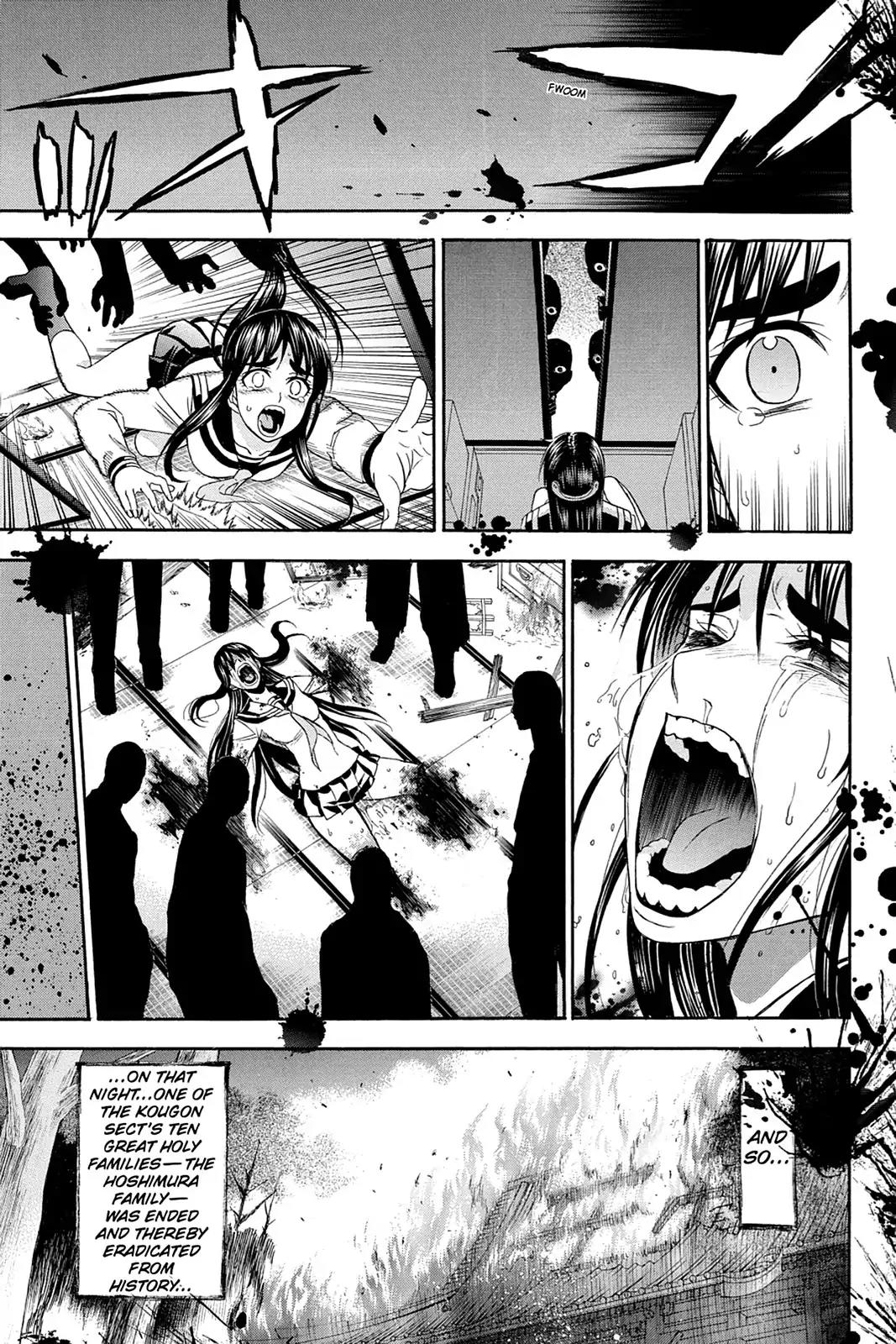 Shikabane Hime Chapter 88 page 21 - Chapter 88: Vol.19 Death 88: The Night It All Began (Part 3)
