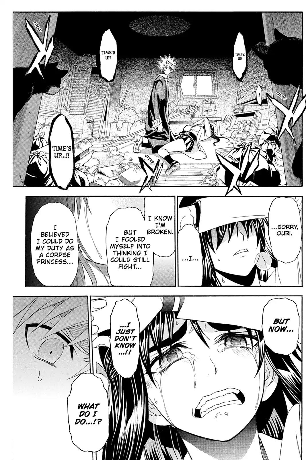 Shikabane Hime Chapter 91 page 22 - Chapter 91: Vol.20 Death 91: Confession