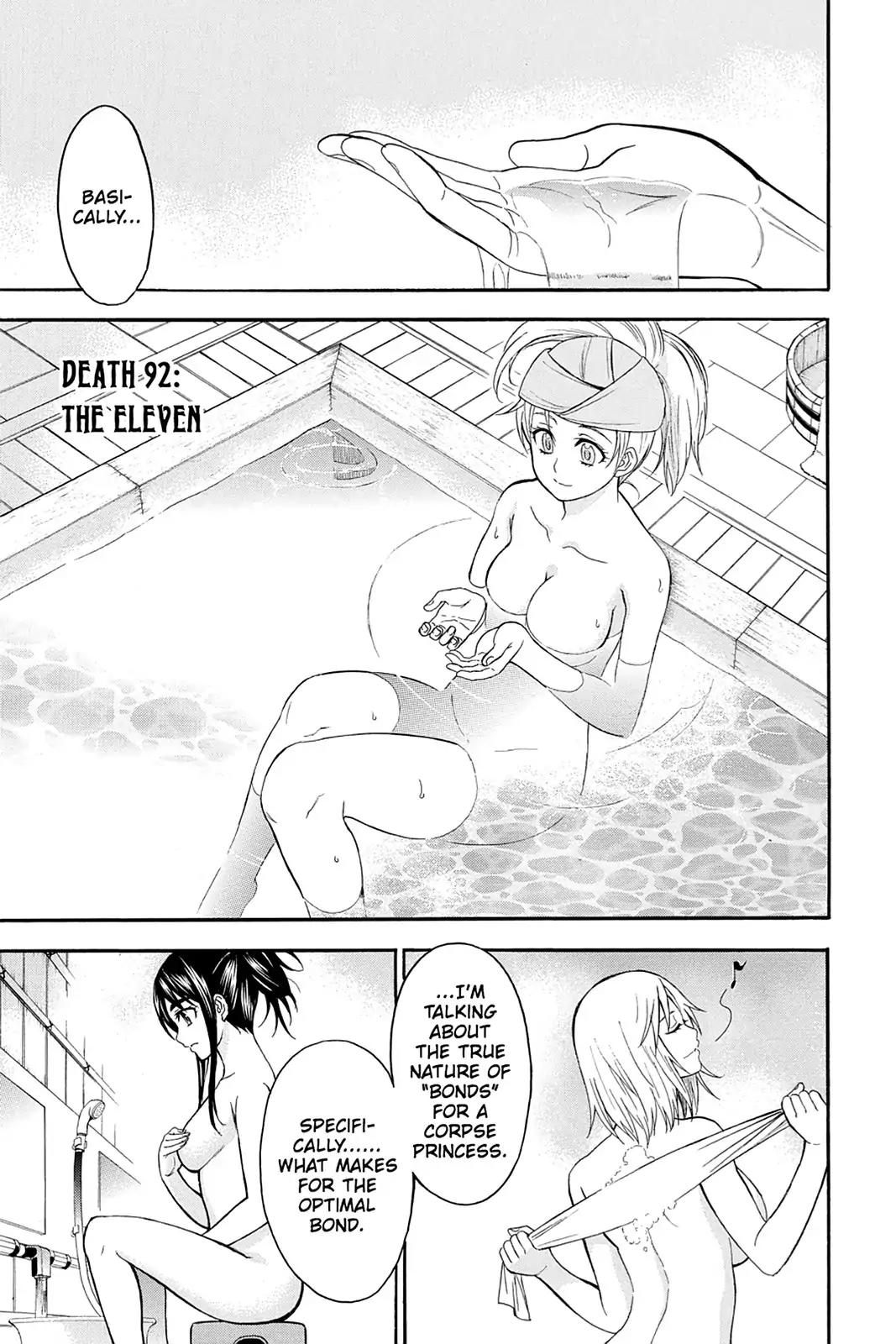 Shikabane Hime Chapter 92 page 1 - Chapter 92: Vol.20 Death 92: The Eleven