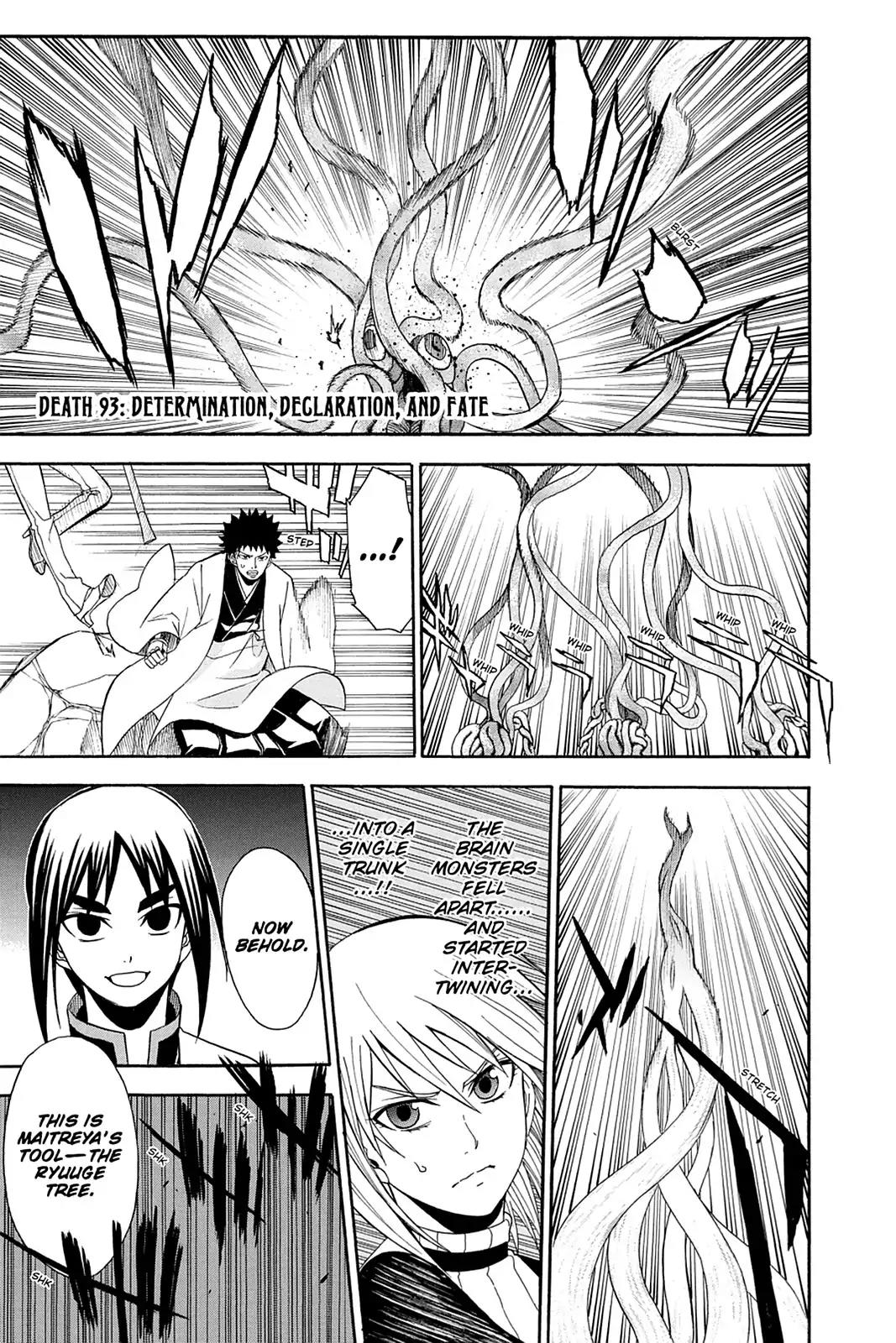 Shikabane Hime Chapter 93 page 1 - Chapter 93: Vol.20 Death 93: Determination, Declaration, And Fate