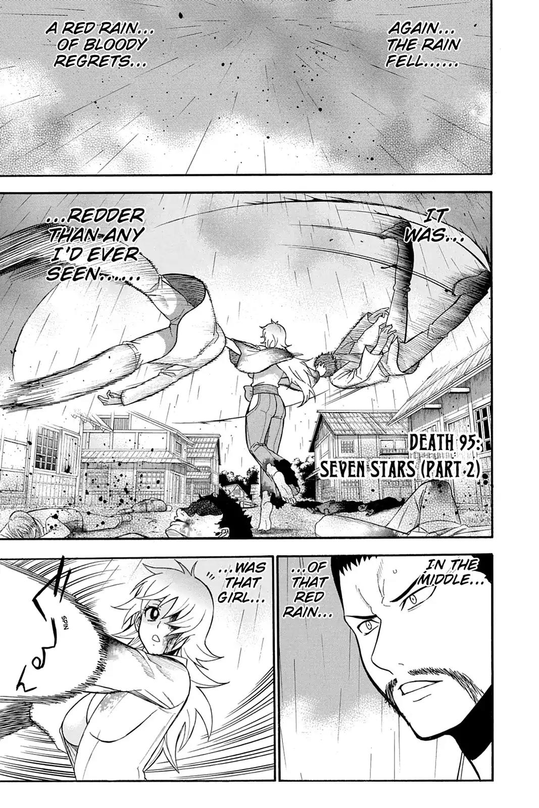 Shikabane Hime Chapter 95 page 1 - Chapter 95: Vol.20 Death 95: Seven Stars (Part 2)