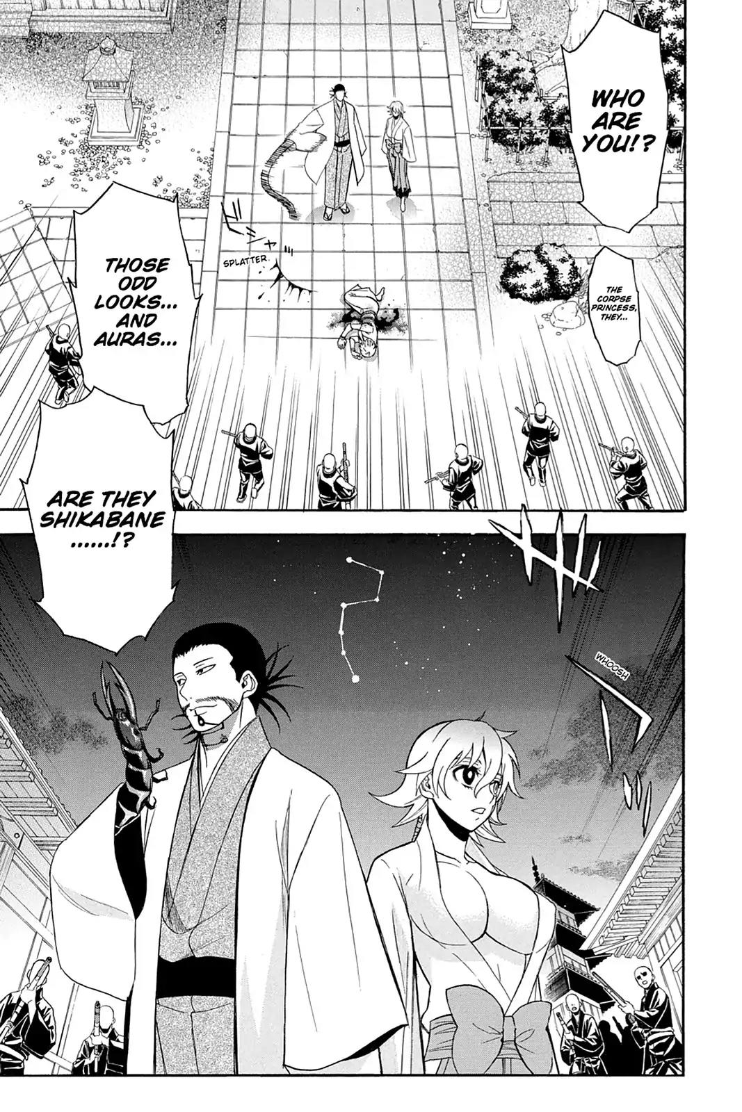 Shikabane Hime Chapter 95 page 11 - Chapter 95: Vol.20 Death 95: Seven Stars (Part 2)