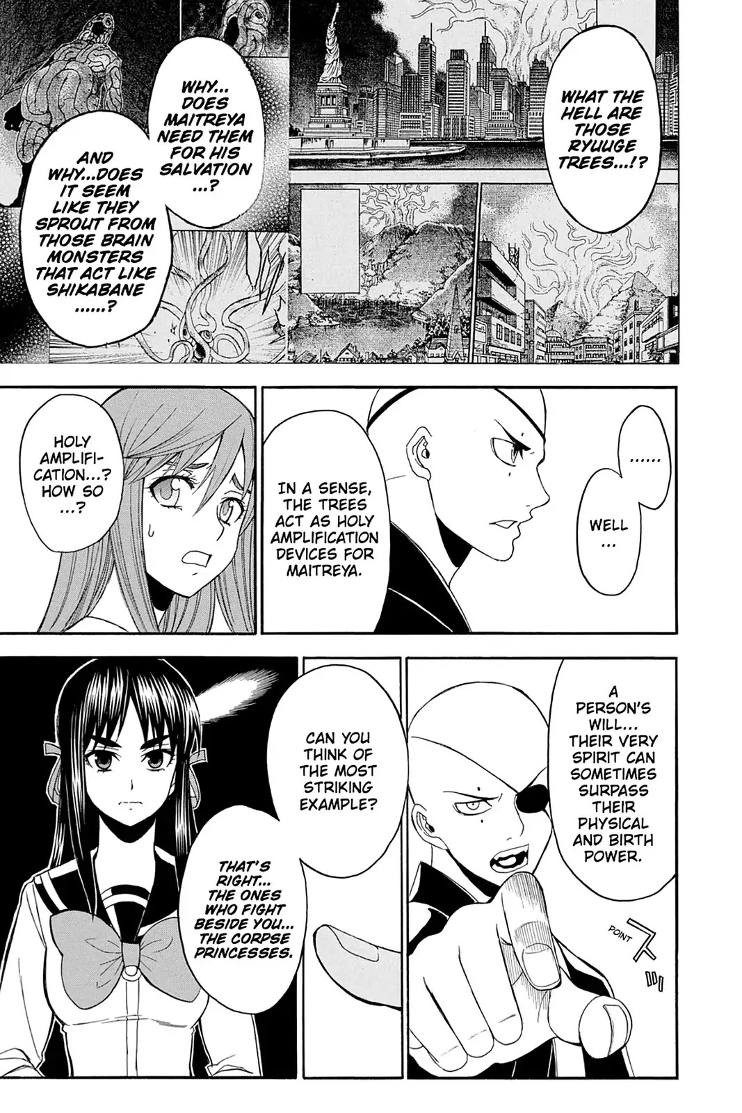 Shikabane Hime Chapter 97 page 13 - Chapter 97: Vol.21 Death 97: Path to Salvation