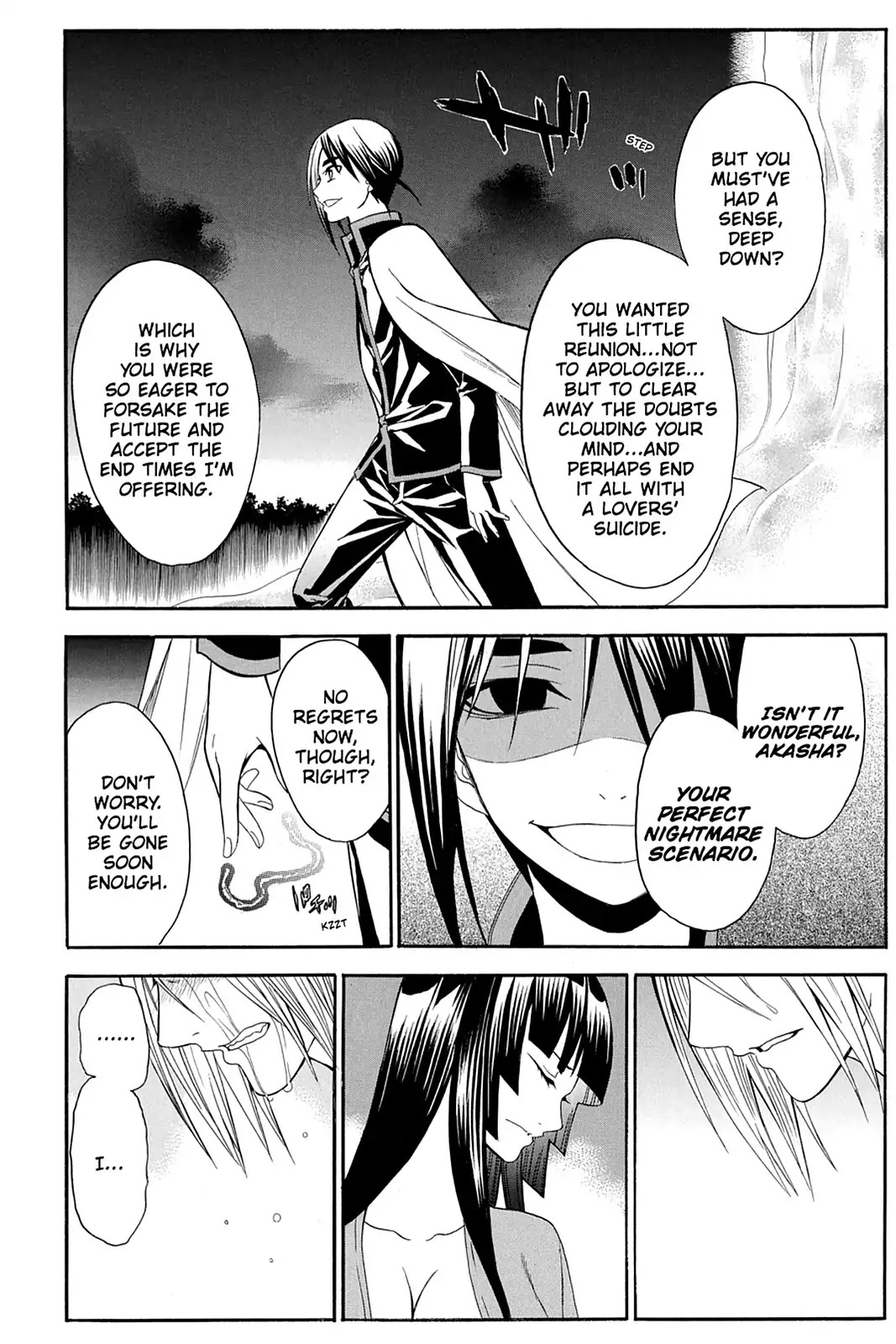 Shikabane Hime Chapter 98 page 34 - Chapter 98: Vol.21 Death 98: Akasha and Hibiki