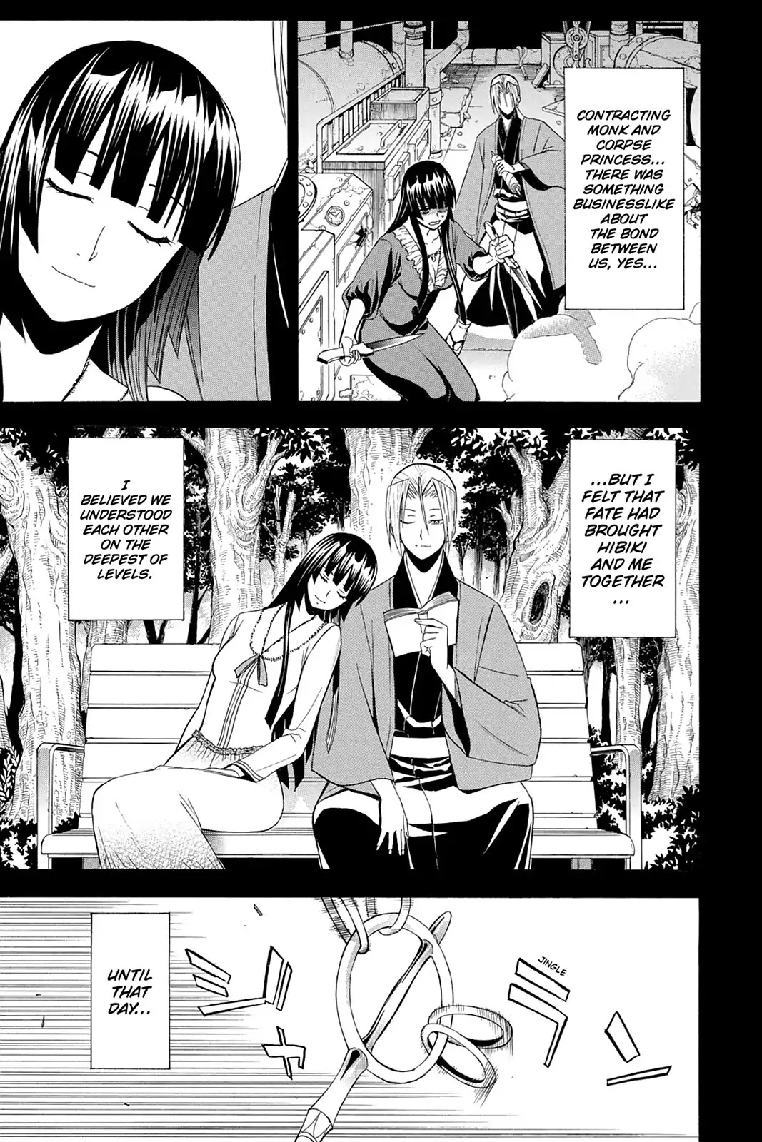 Shikabane Hime Chapter 98 page 7 - Chapter 98: Vol.21 Death 98: Akasha and Hibiki