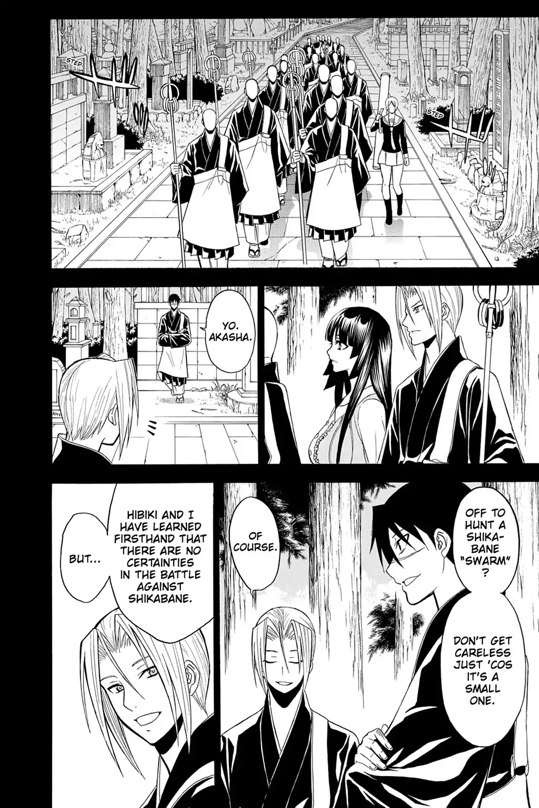 Shikabane Hime Chapter 98 page 8 - Chapter 98: Vol.21 Death 98: Akasha and Hibiki
