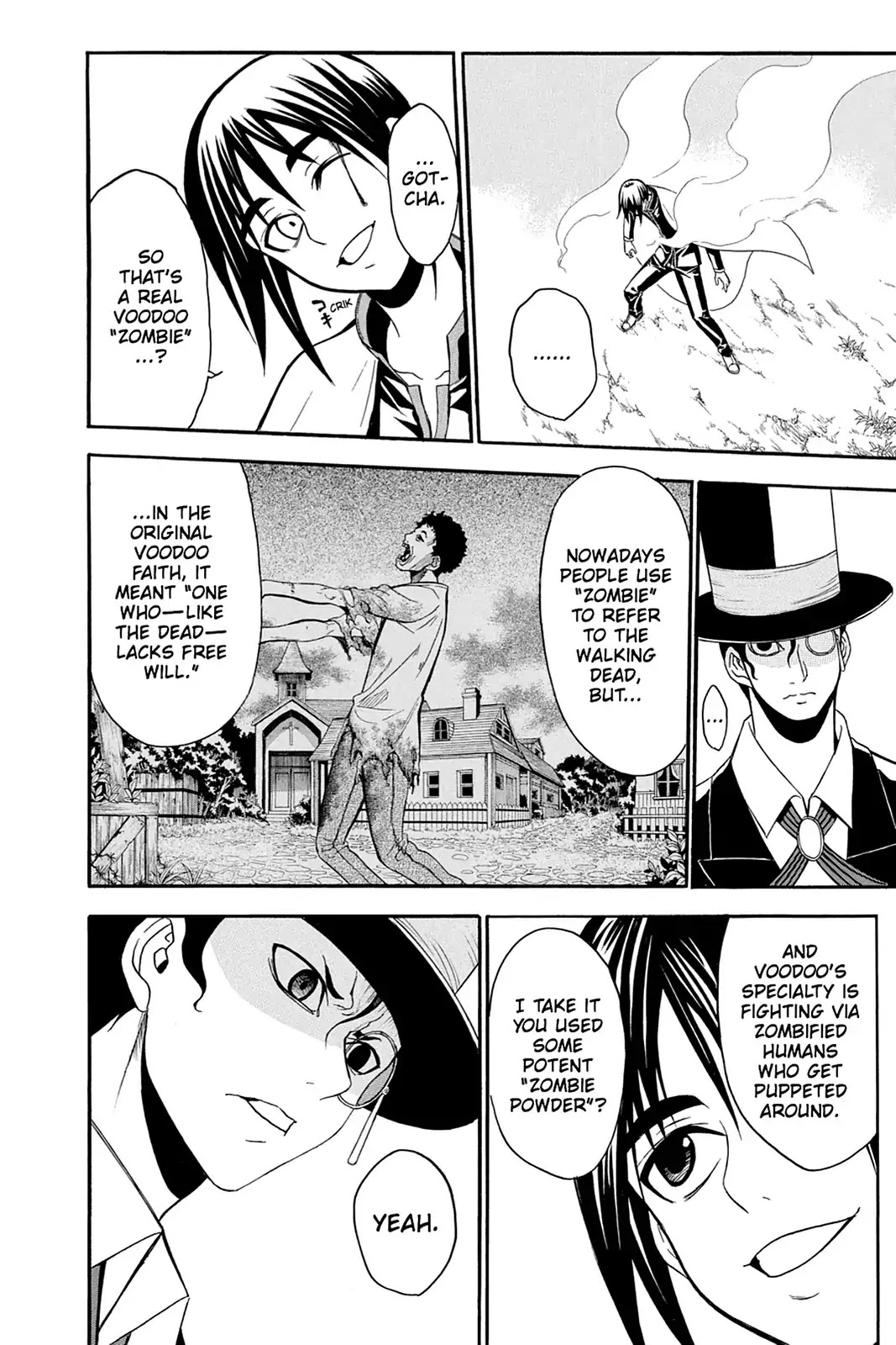 Shikabane Hime Chapter 99 page 14 - Chapter 99: Vol.21 Death 99: The Voodoo Houngan