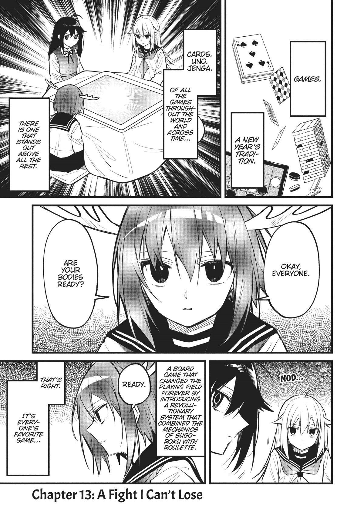 Shikanoko Nokonoko Koshitantan Chapter 13 page 1 - Chapter 13